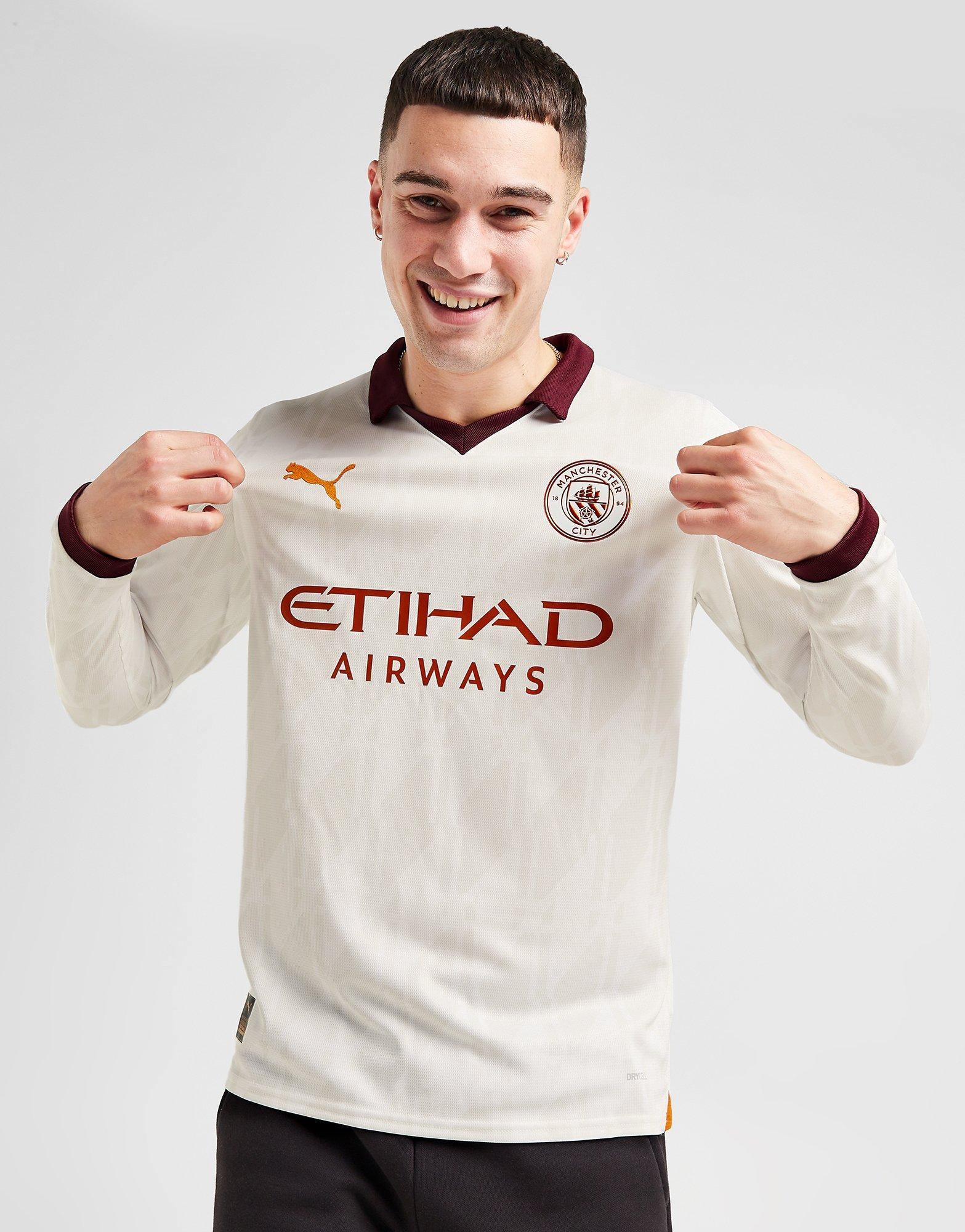 : Manchester City Kids Away Shirt 2023/24 Season - White - Size:  XXS : Clothing, Shoes & Jewelry