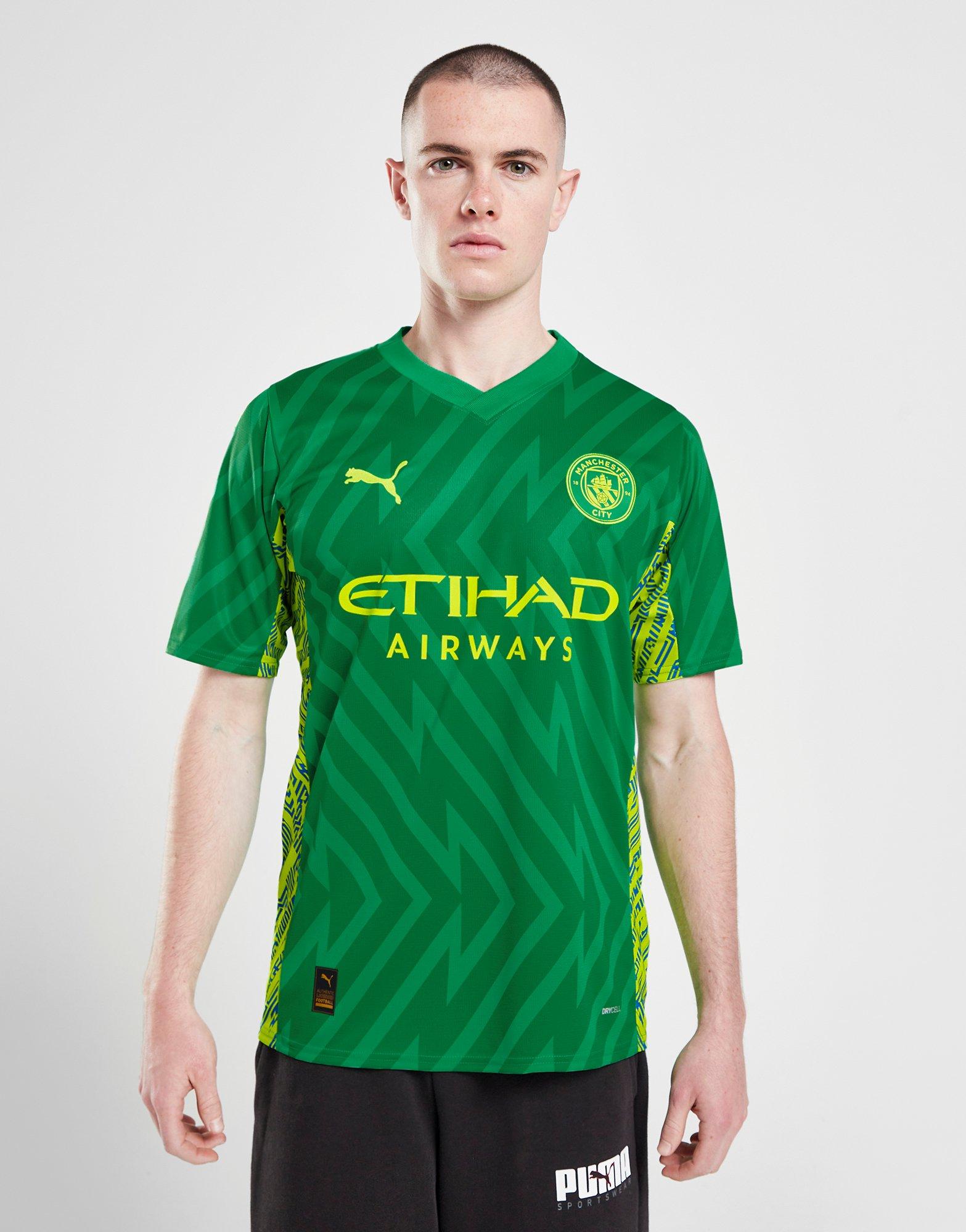 Man city green store jersey