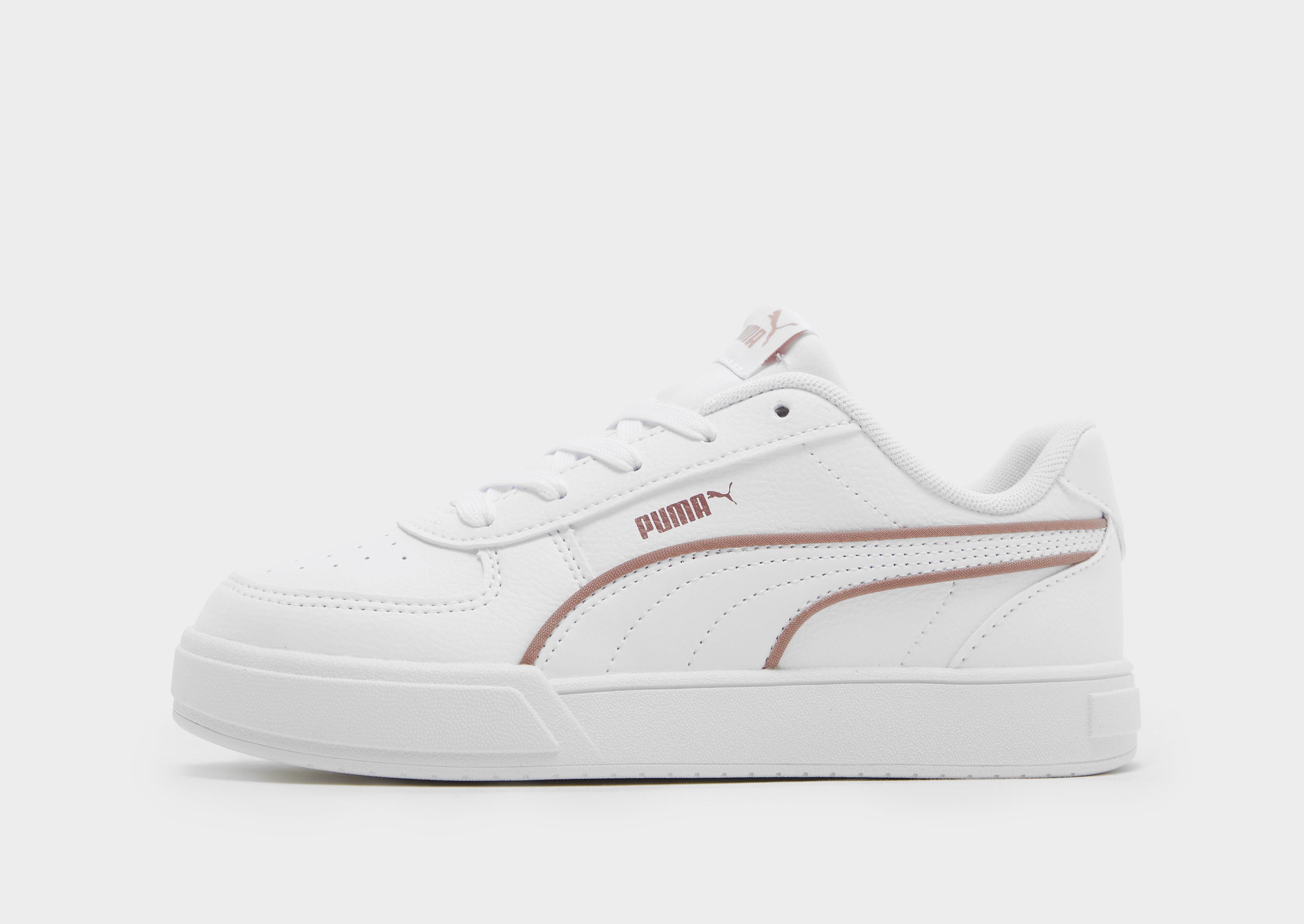 Childrens white cheap puma trainers