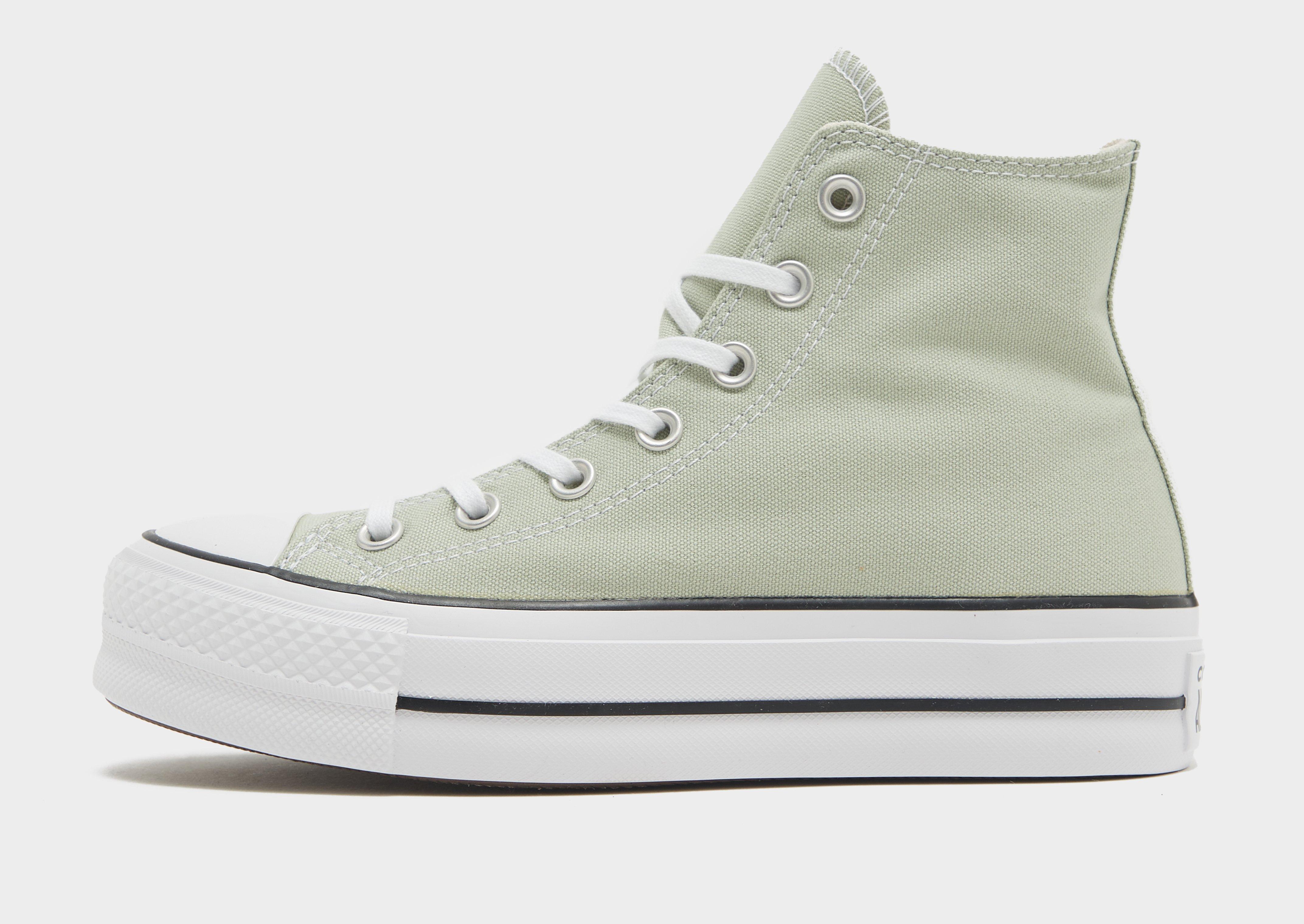 sage green converse platform