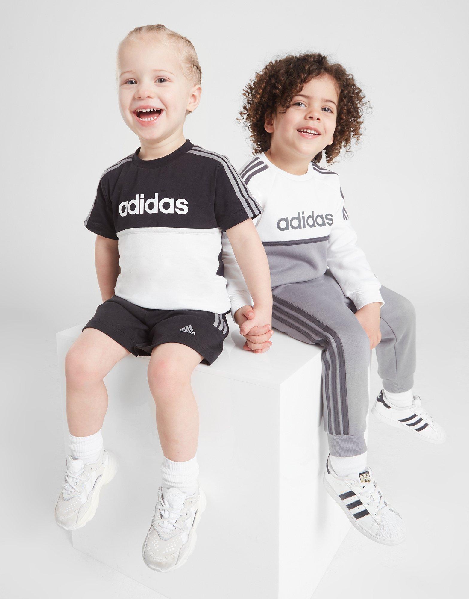 Black adidas Linear T-Shirt/Shorts Set Infant | JD Sports Global