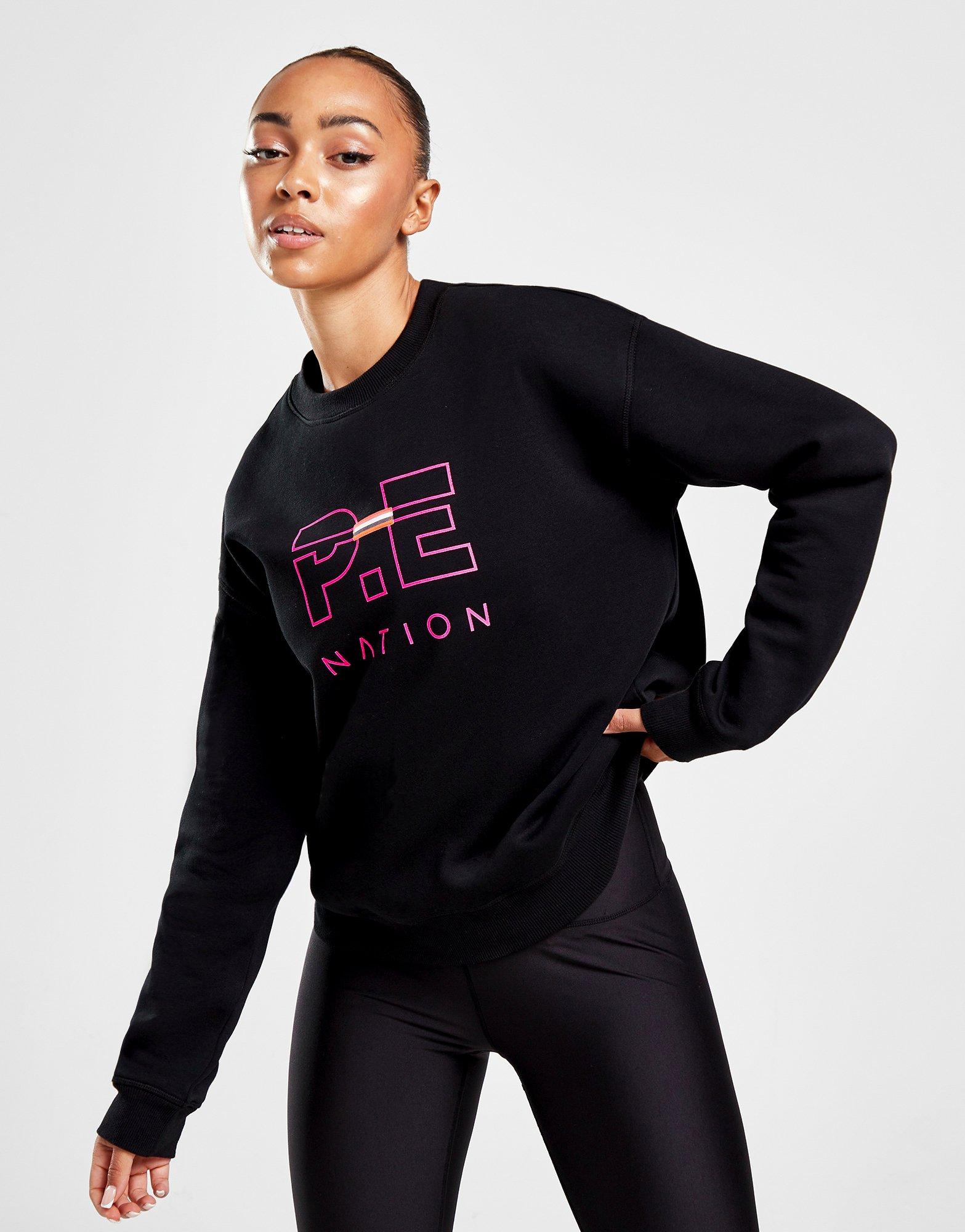 Black PE Nation Full Start Crew Sweatshirt - JD Sports Global