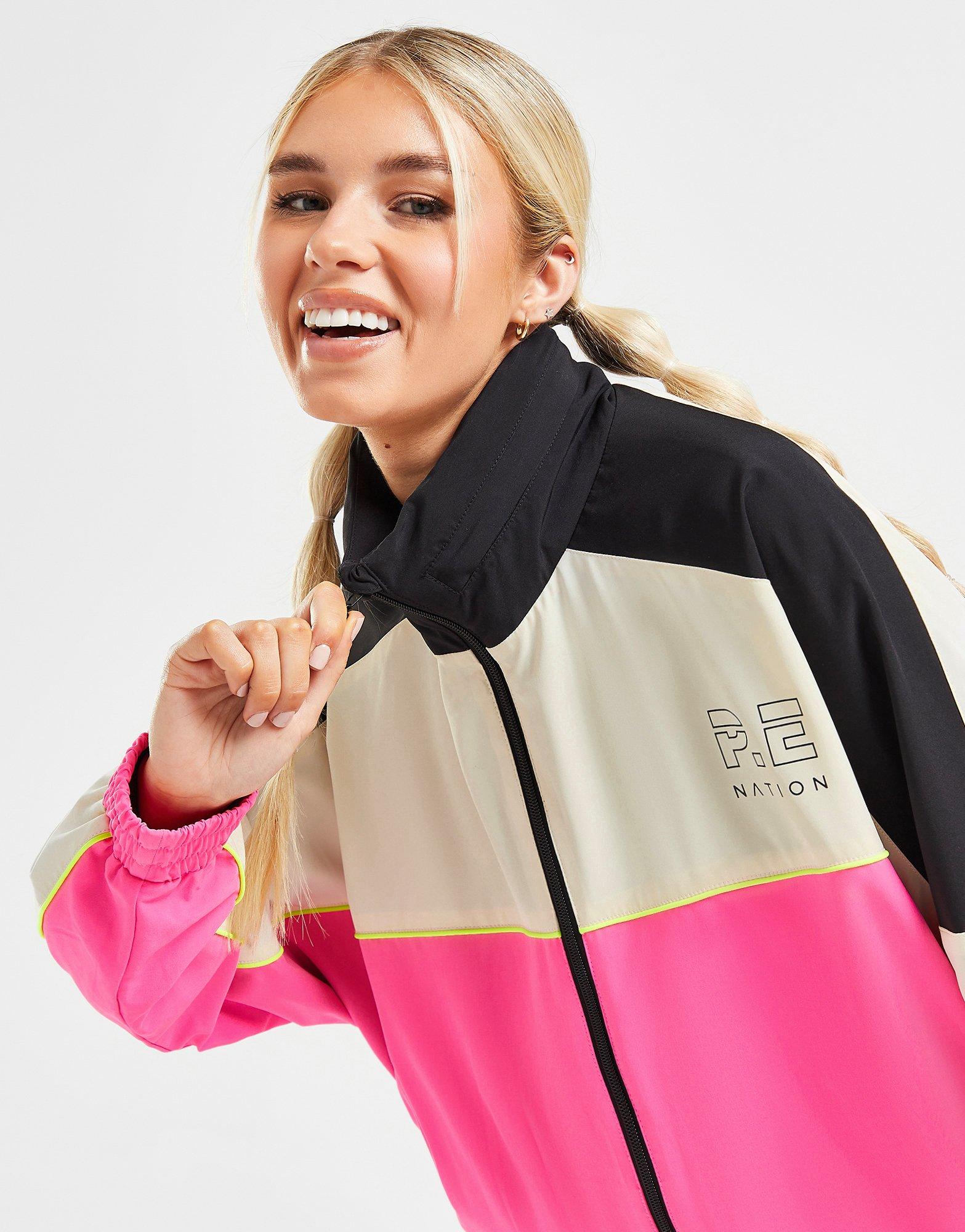 Pink PE Nation Form Colour Block Jacket - JD Sports Global