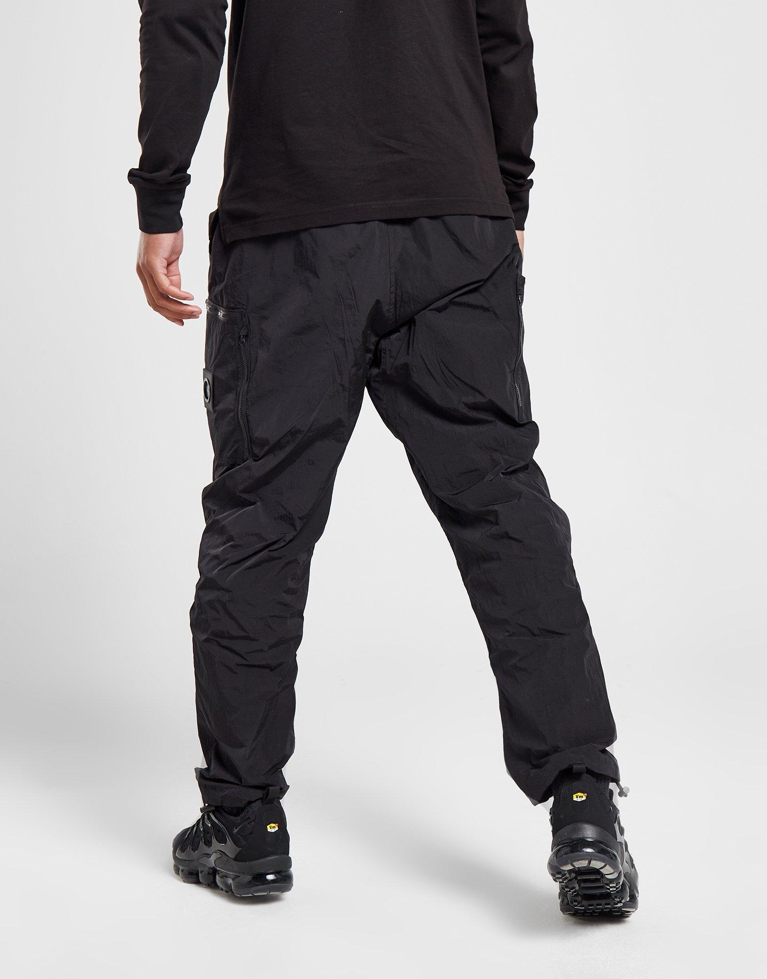 Black Marshall Artist Krinkle Nylon Cargo Pants