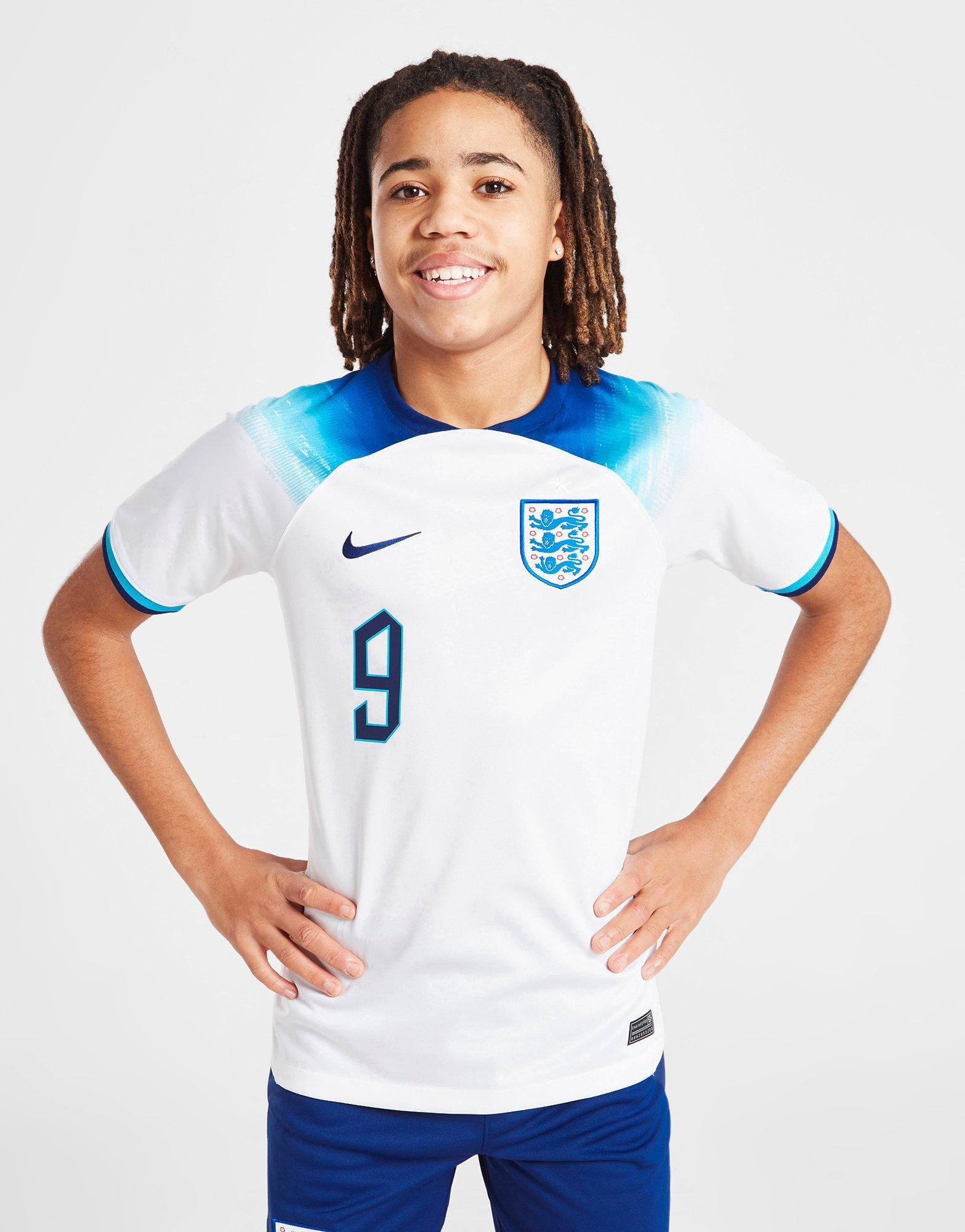 Nike England 2022 Kane #9 Home Shirt Junior