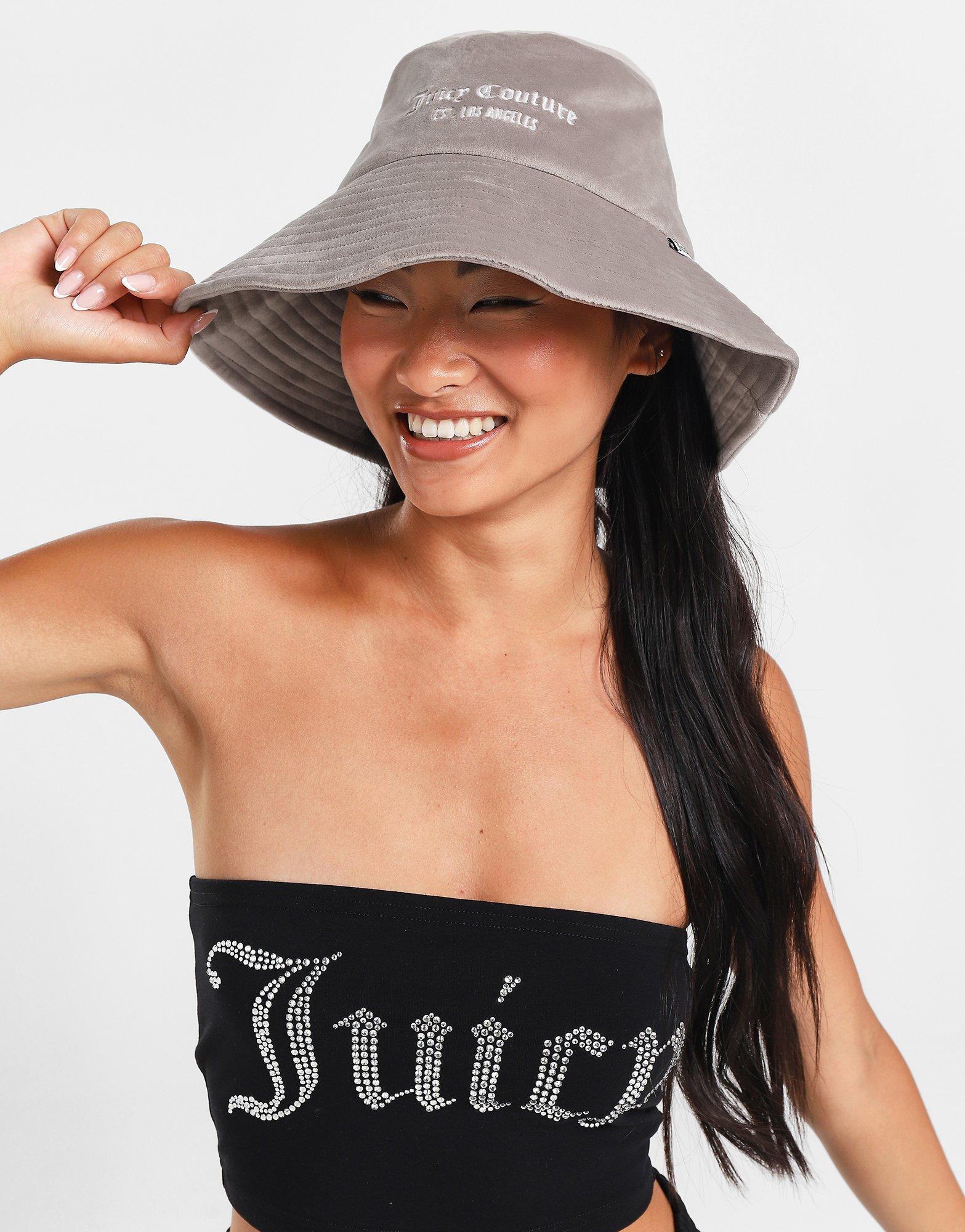 Brown JUICY COUTURE Velour Bucket Hat JD Sports