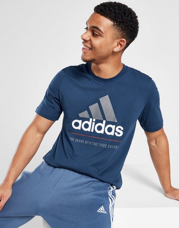 voordeel Onderhandelen uitglijden Blauw adidas Badge Of Sport Logo T-Shirt - JD Sports Nederland