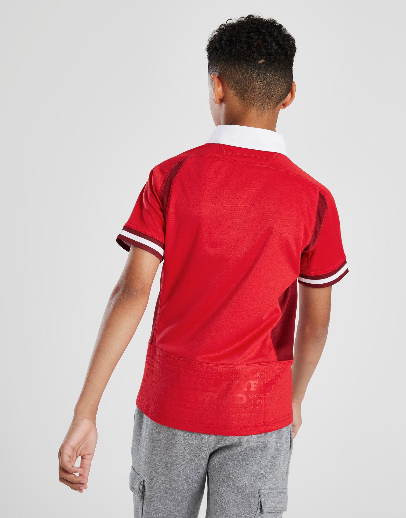 Macron Wales Rugby RWC 2023 Home Shirt Junior