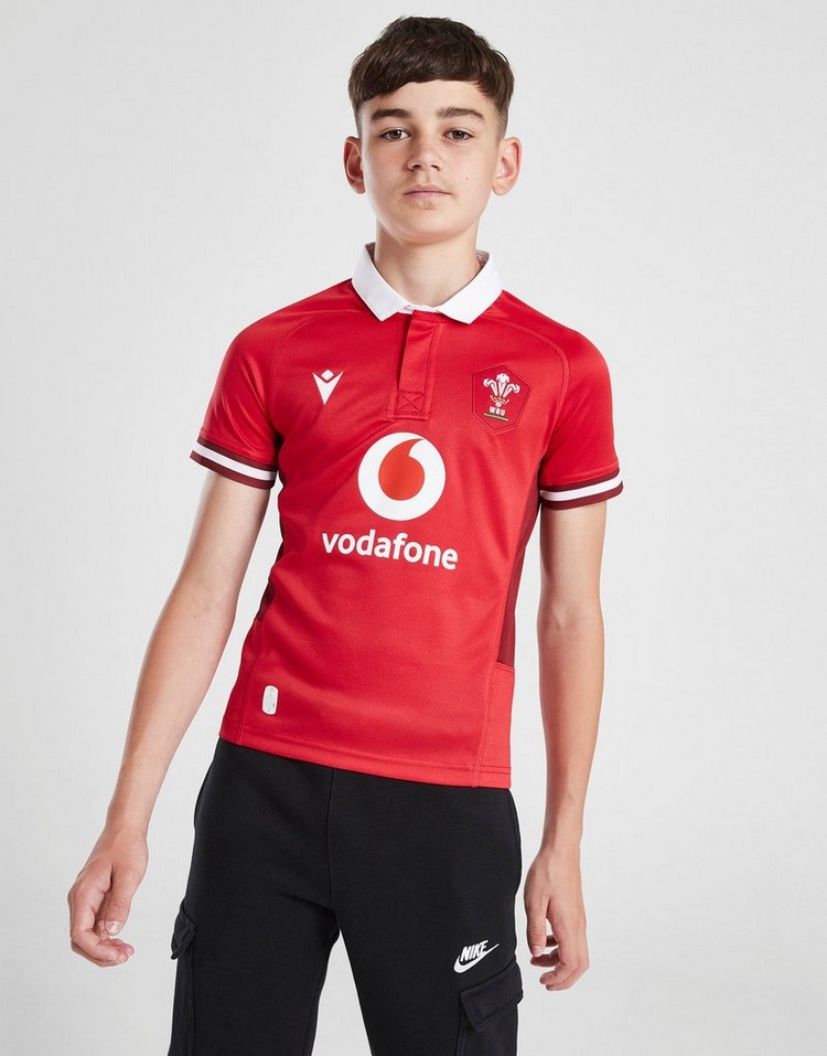 Macron Wales Rugby Union 2023/24 Home Shirt Junior