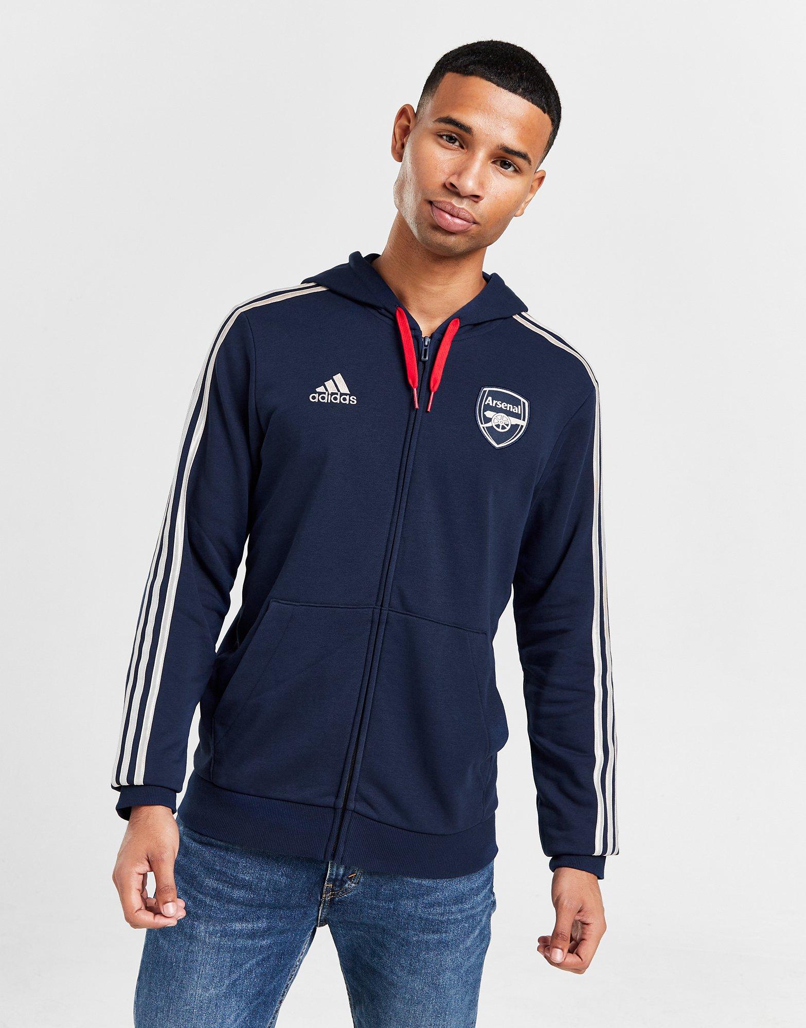 Blue adidas Arsenal FC DNA Full Zip Hoodie - JD Sports Global