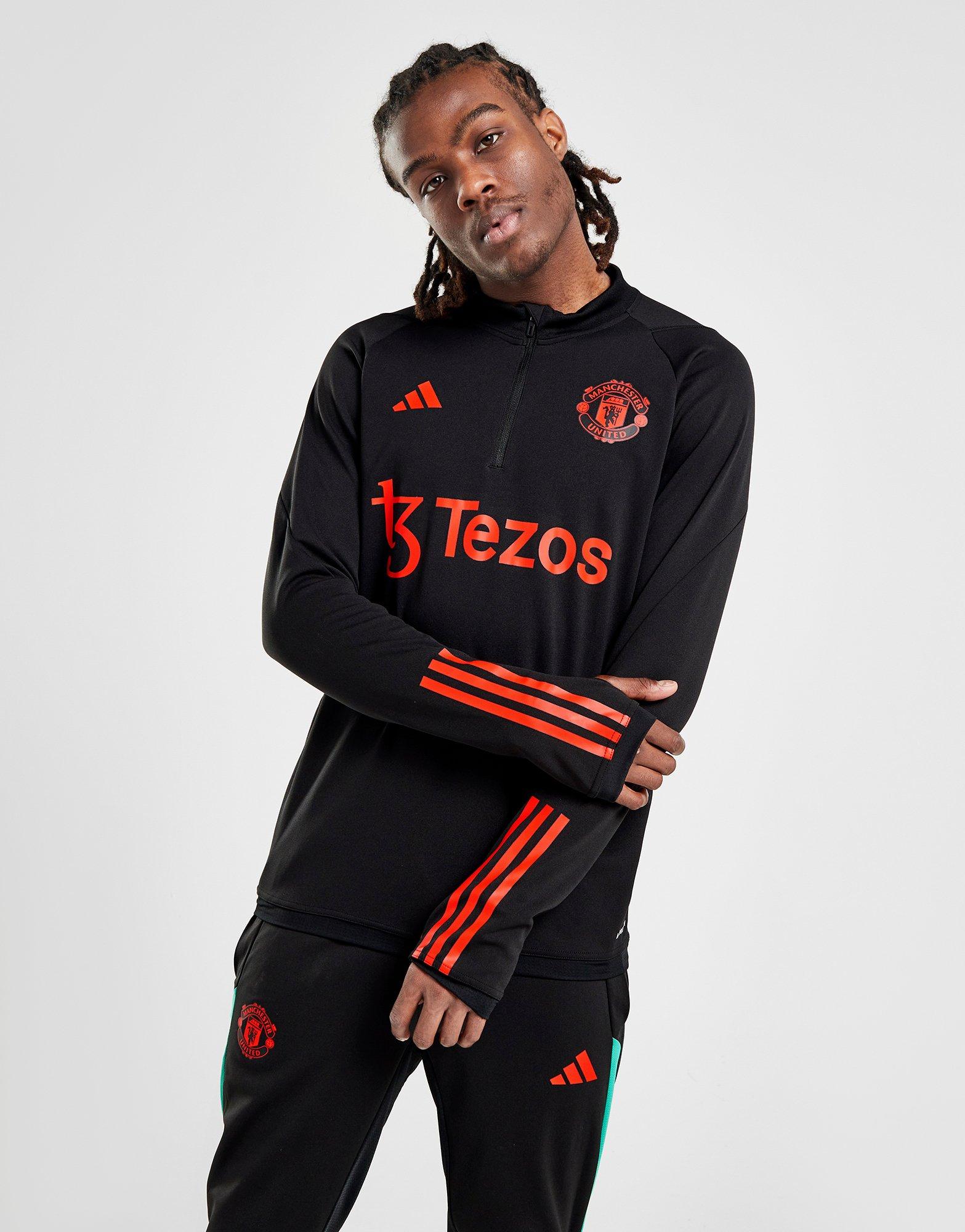 manchester united training top long sleeve