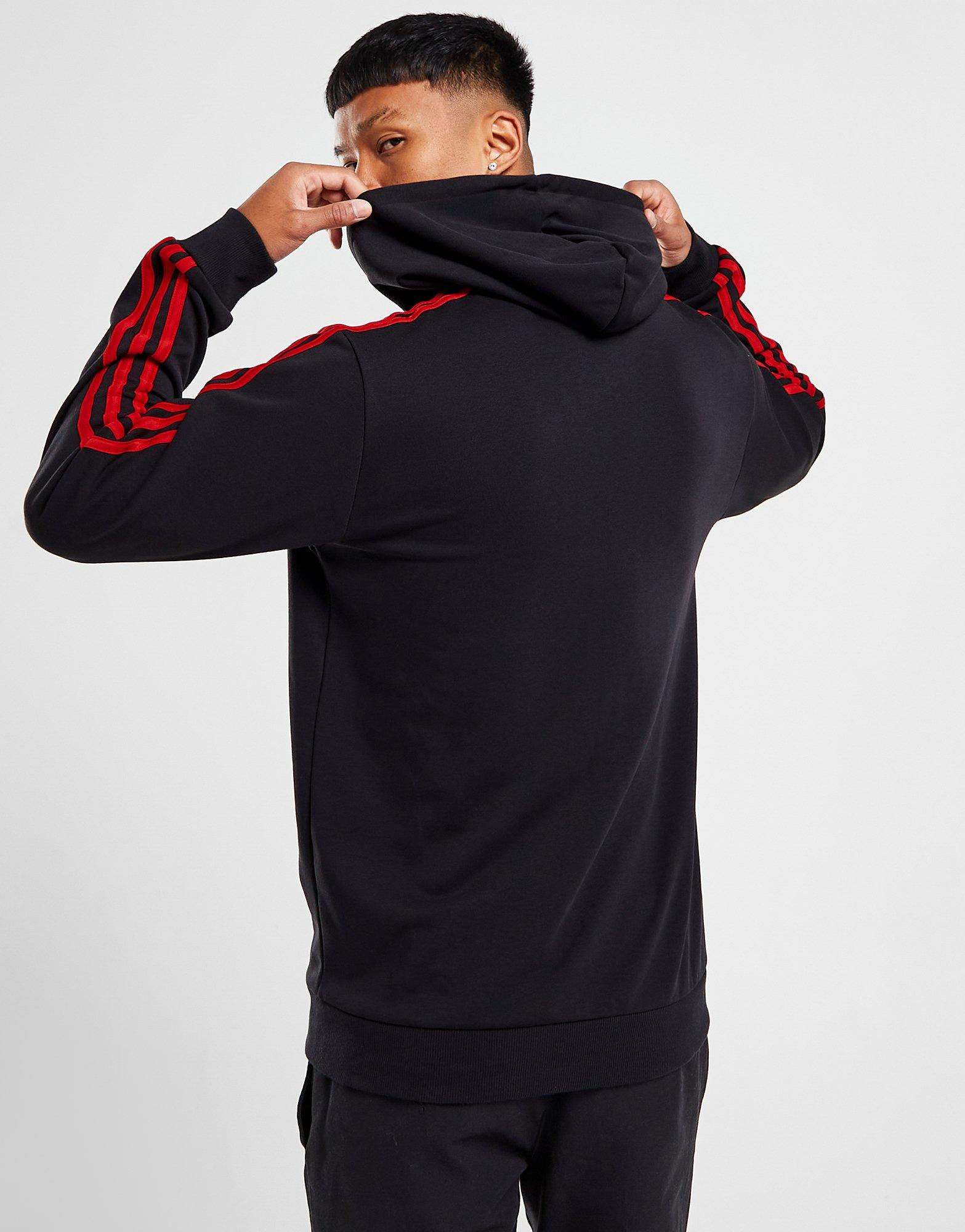 Black adidas Manchester United FC DNA Full Zip Hoodie