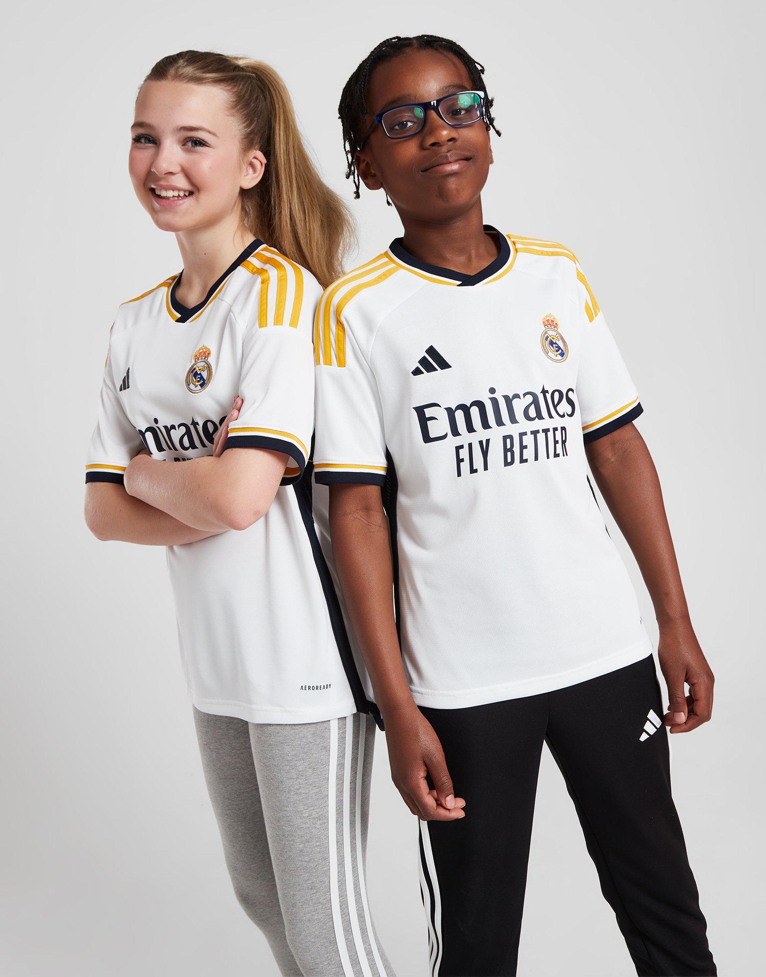 White adidas Real Madrid 2023/24 Home Kit Infant - JD Sports Global