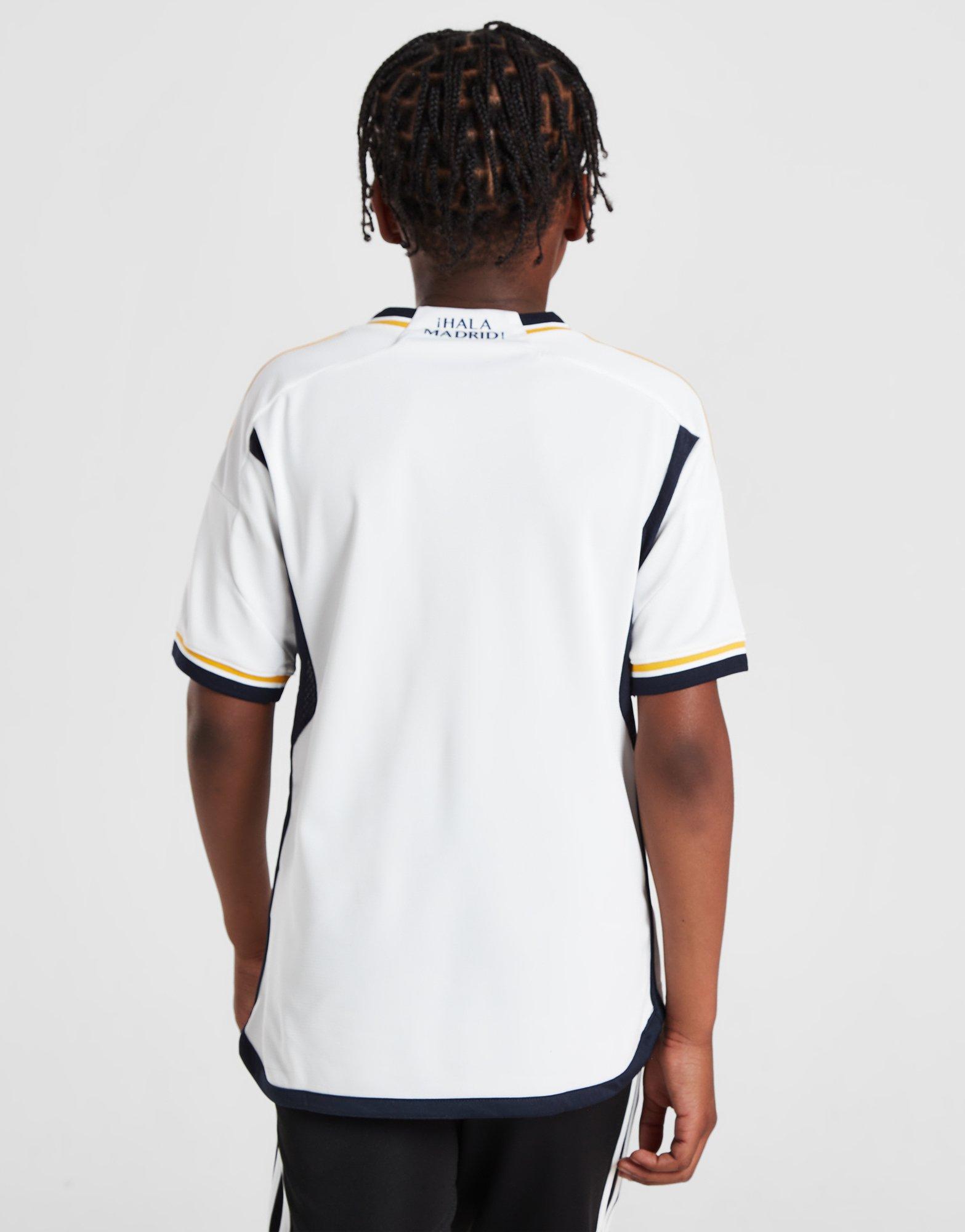 White adidas Real Madrid 2023/24 Home Shirt Junior - JD Sports Global