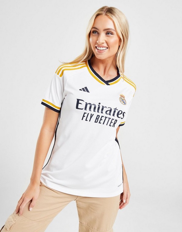 White adidas Real Madrid 2023/24 Home Shirt Women's - JD Sports Global