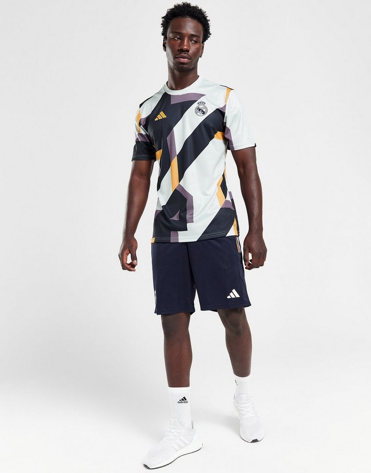 Grey adidas Real Madrid Pre Match Shirt | JD Sports UK