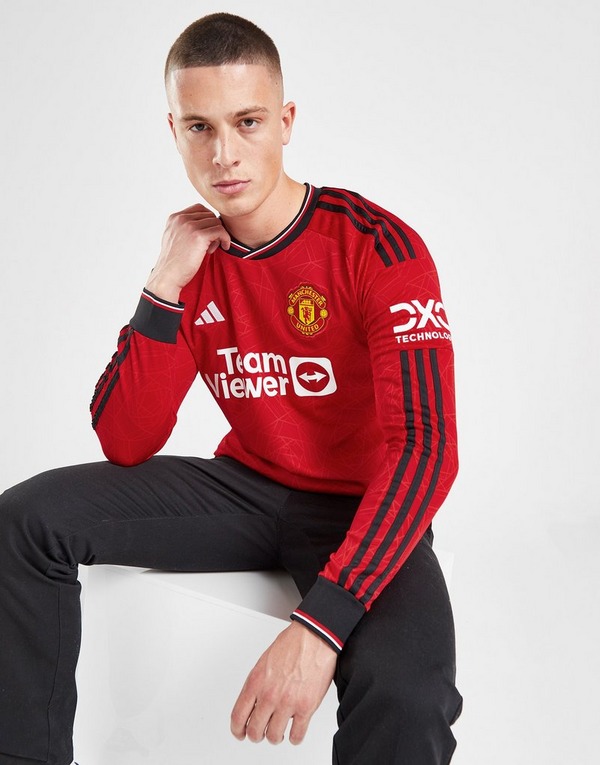 Red adidas Manchester United FC 2023/24 Home Jersey - JD Sports Singapore