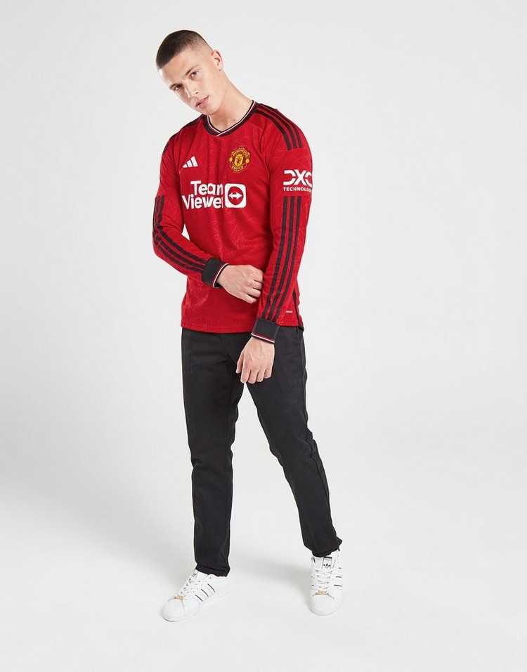adidas Manchester United FC 23/24 Long Sleeve Home Shirt