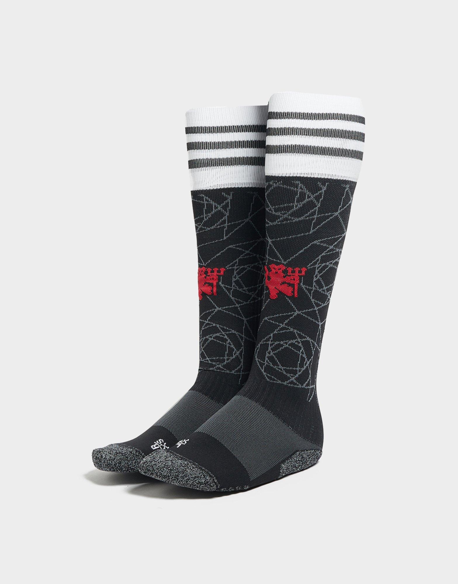 Black adidas Manchester United FC 2023/24 Home Socks Junior - JD Sports