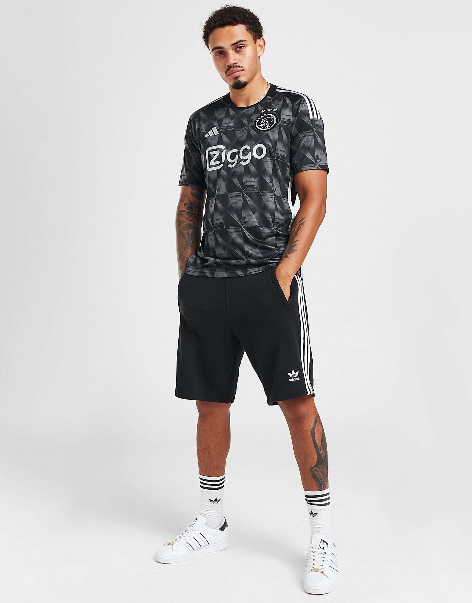 Adidas 23-24 Ajax Replica Away Jersey White Size Men's XL