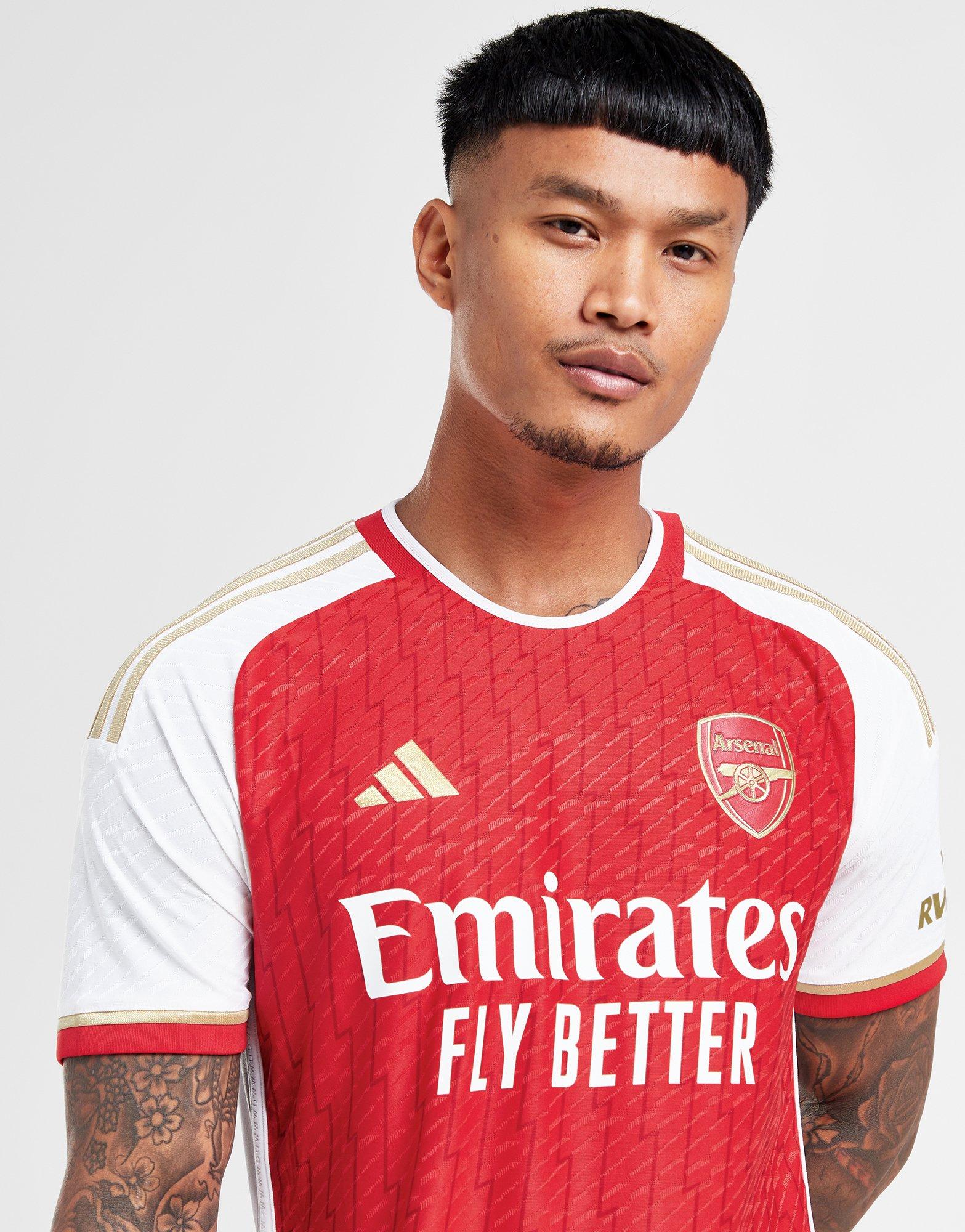 Red adidas Arsenal FC 2023/24 Home Shirt Junior