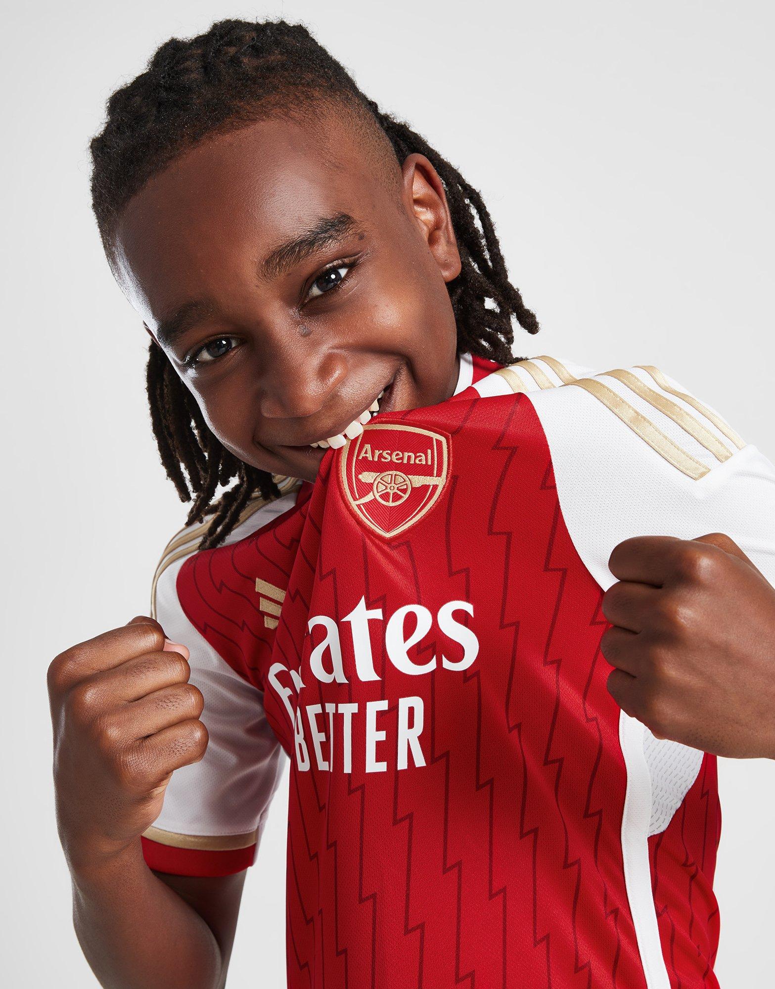 Red adidas Arsenal FC 2023/24 Home Shirt Junior