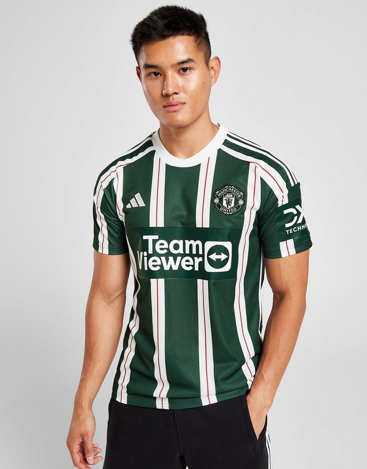 Green adidas Manchester United FC 2023/24 Away Shirt | JD Sports UK