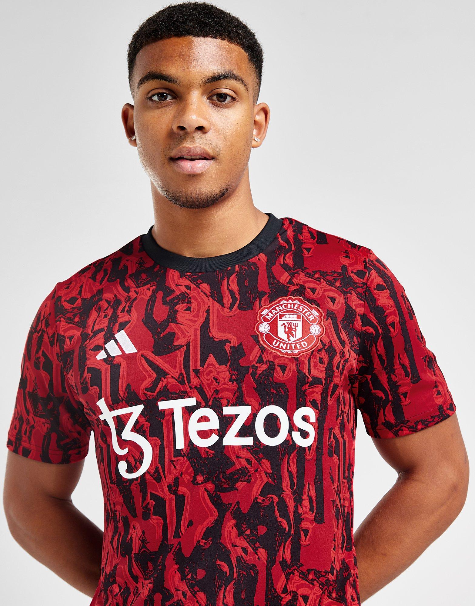 Chandal del Manchester United 2022 Manga Corta Rojo - Pantalon Corto