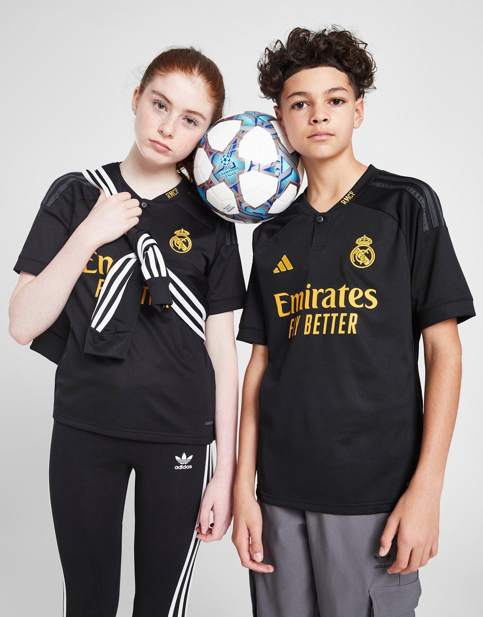 Camiseta adidas 3a Real Madrid niño 2023 2024 negra