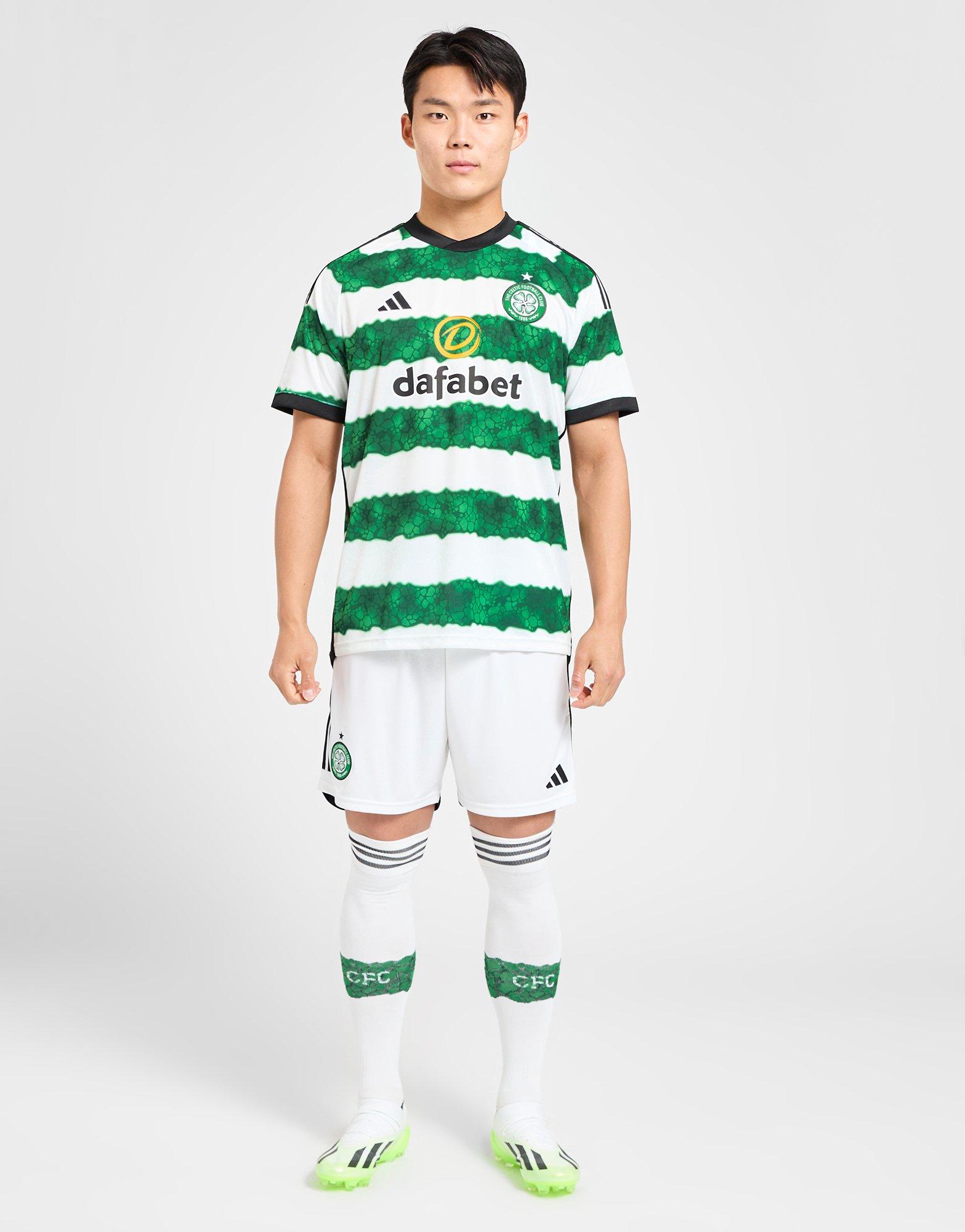 White adidas Celtic FC 2023/24 Home Shirt Women's