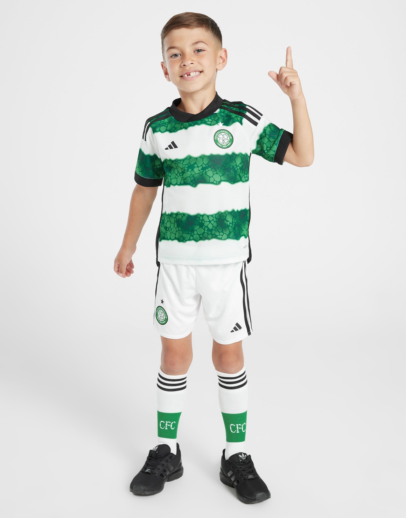 White adidas Celtic FC 2023/24 Home Kit Children | JD Sports UK