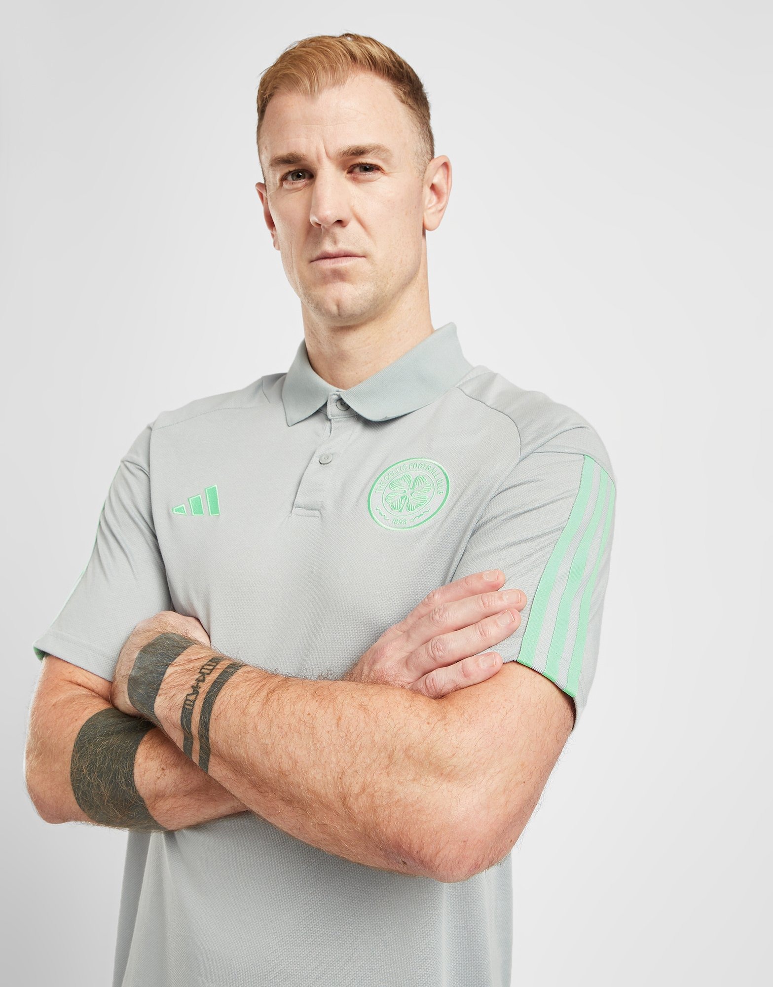 Grey adidas Celtic FC Cotton Polo Shirt JD Sports Malaysia