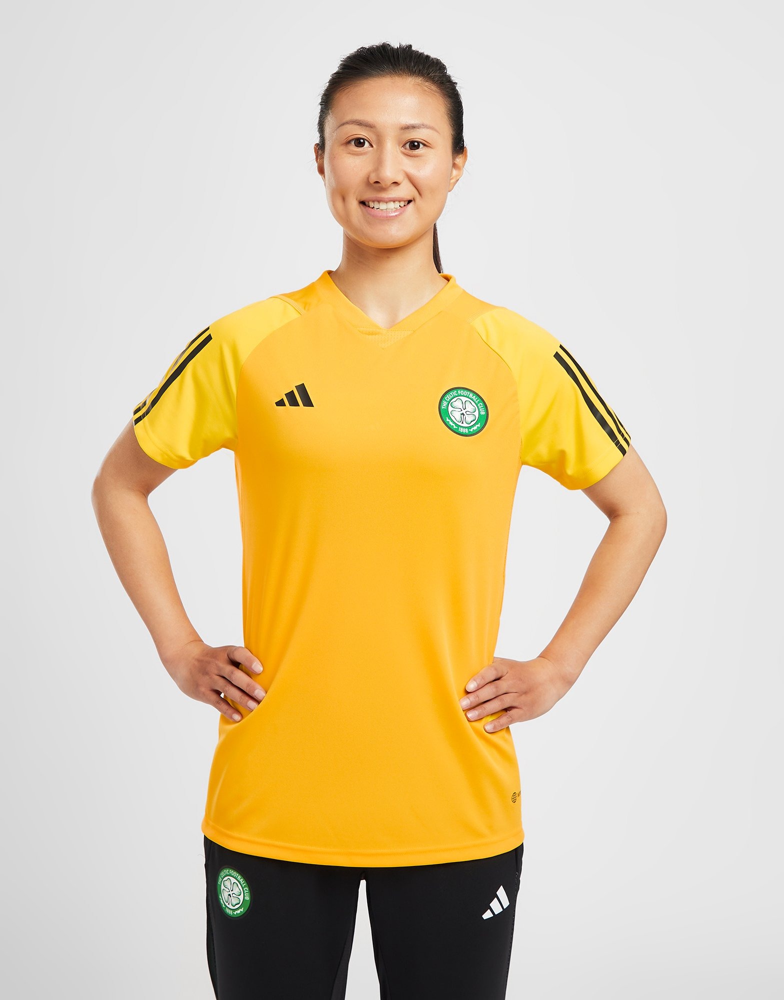 Yellow adidas Celtic Fc Training Shirt Women's JD Sports