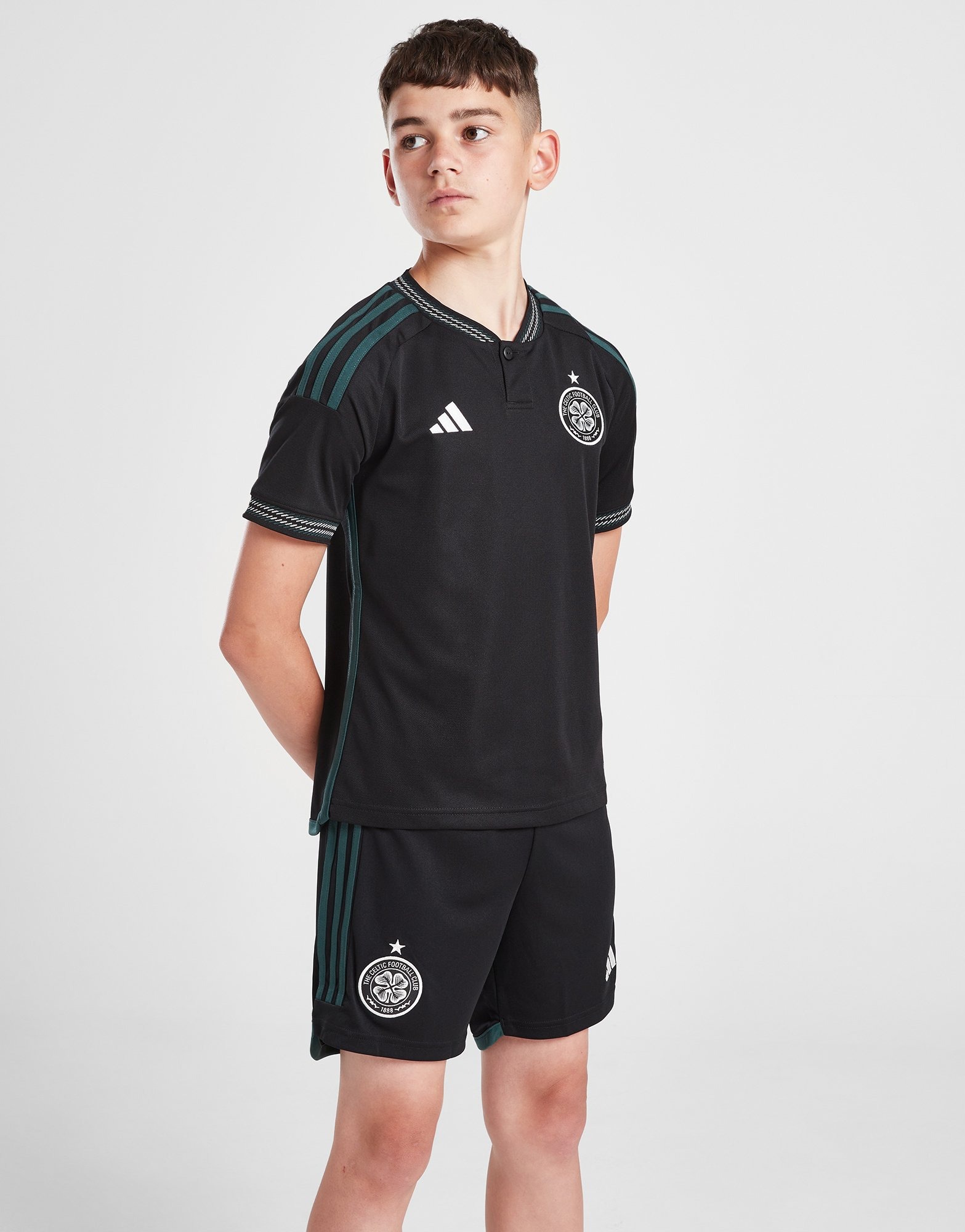 Celtic adidas 2023/24 Away Replica Jersey - Black