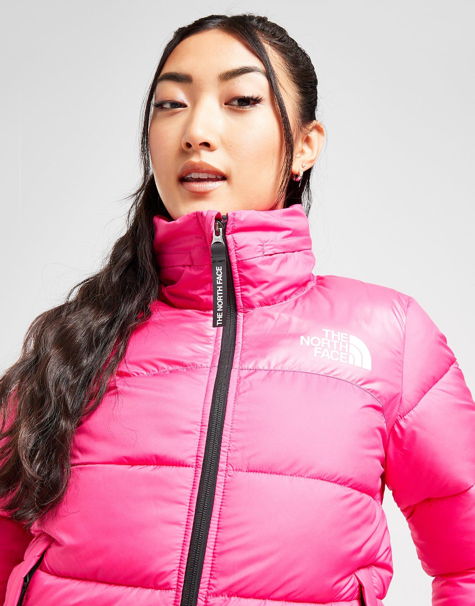 Pink The North Face Logo Padded Jacket