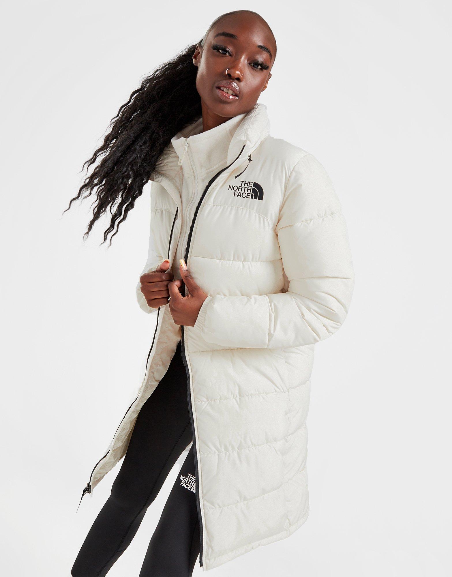 Womens long puffer on sale coat north face