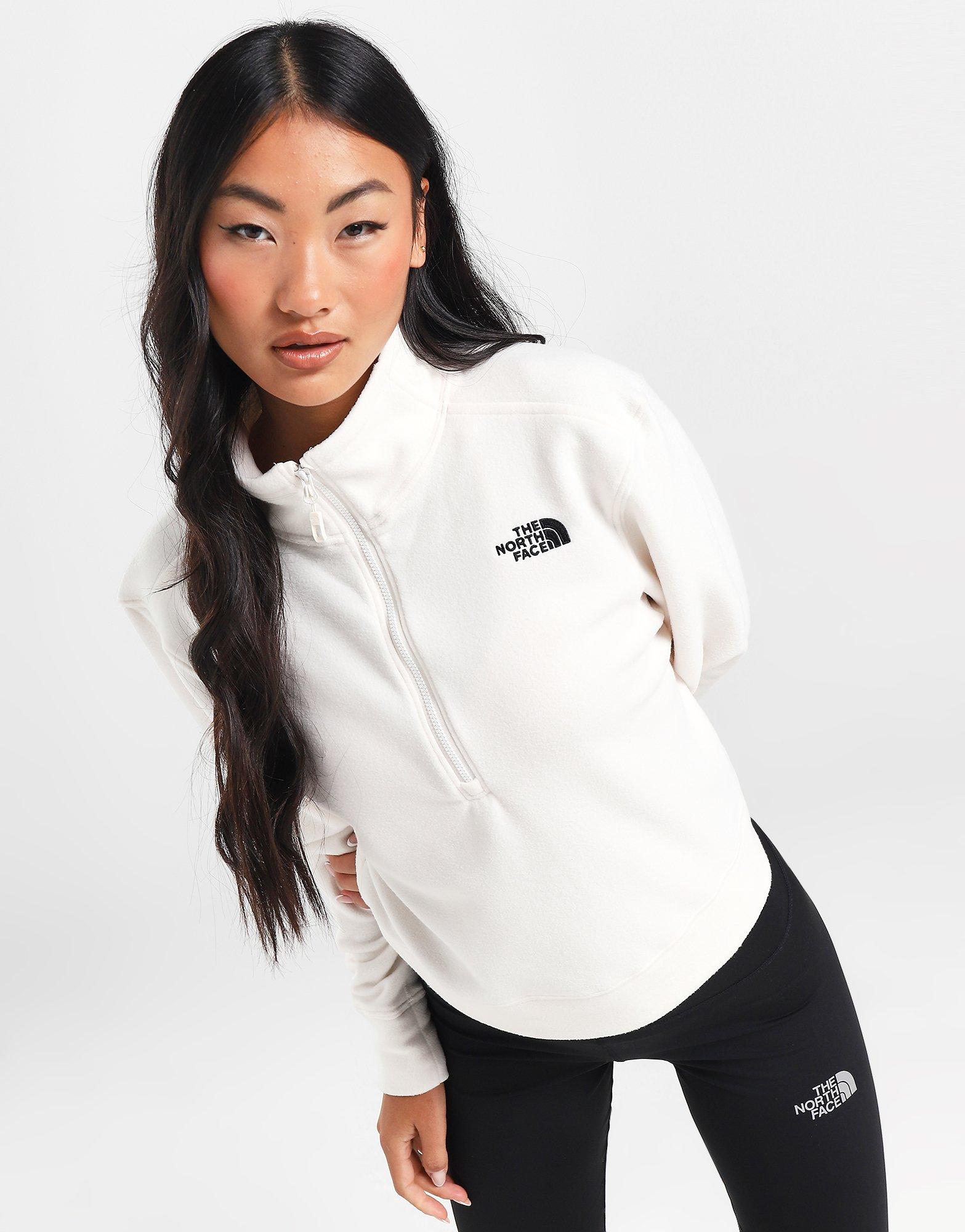 White The North Face Glacier 1/2 Zip Fleece Top JD Sports, 50% OFF