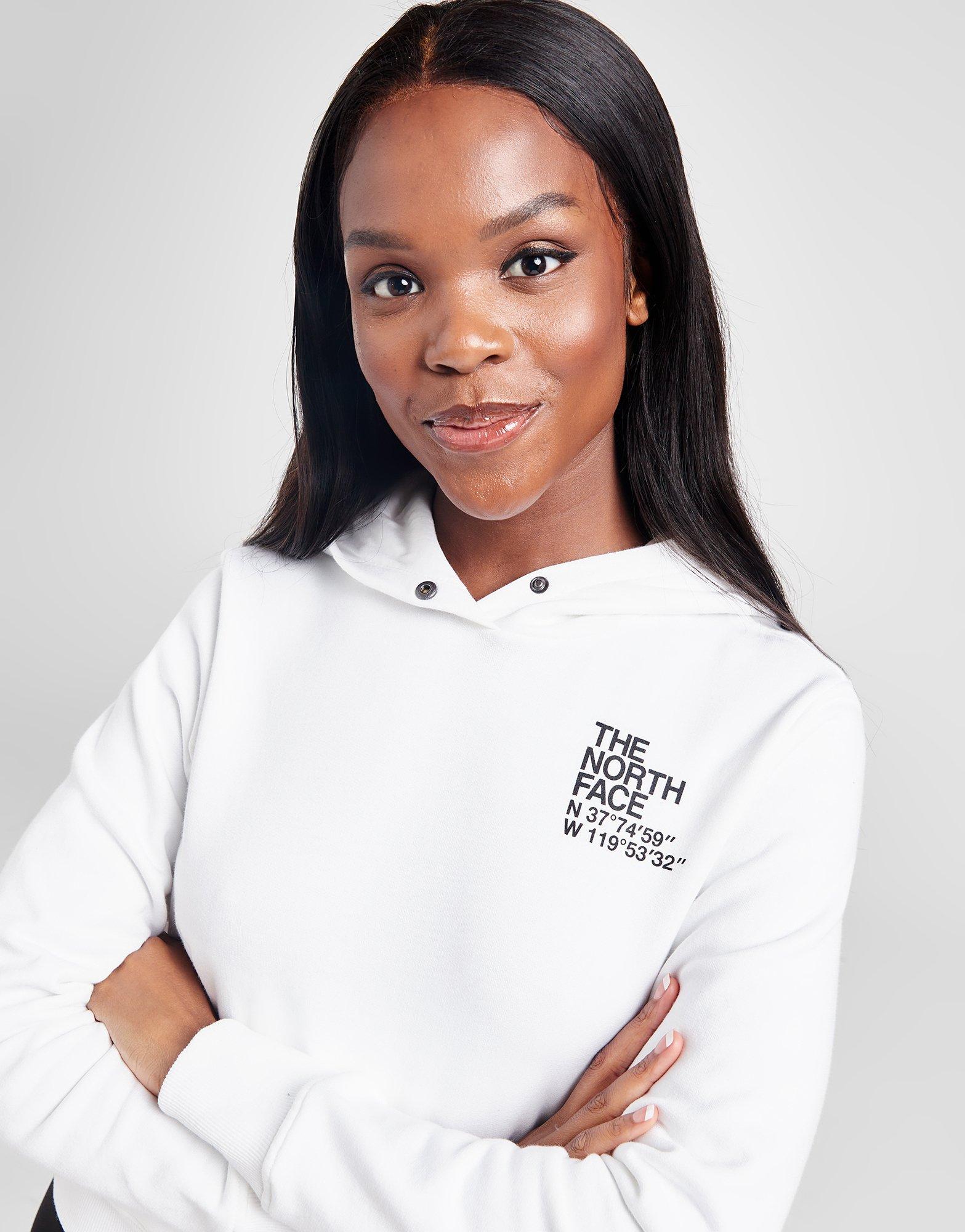 Womens white north face hoodie new arrivals