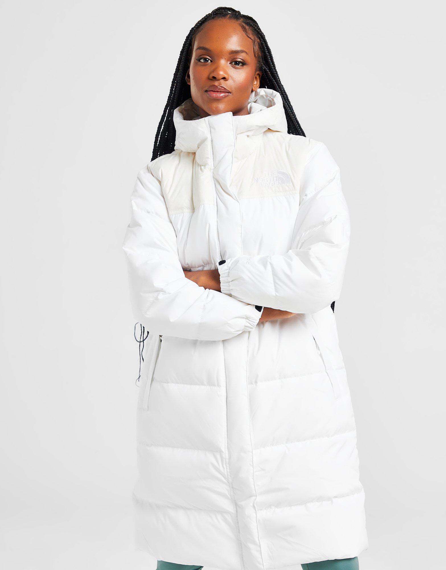 White north face coat clearance womens