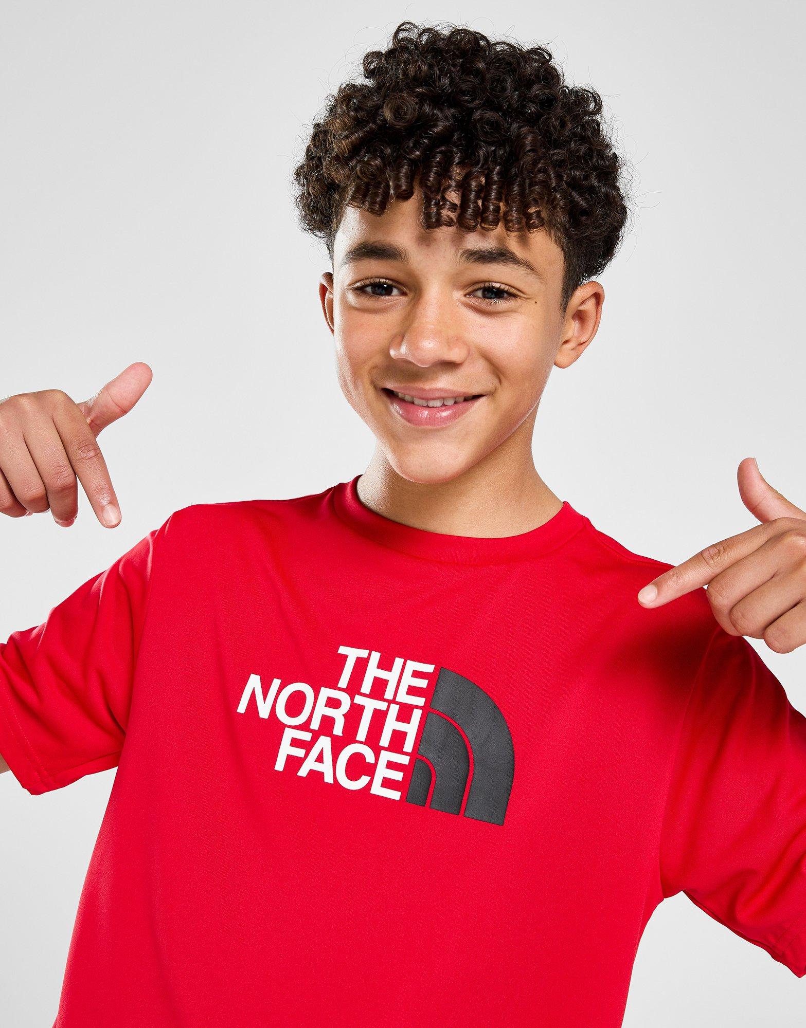 The North Face Short Sleeve Graphic Tee - Kids', Beta Blue/TNF Red / Youth Xxs