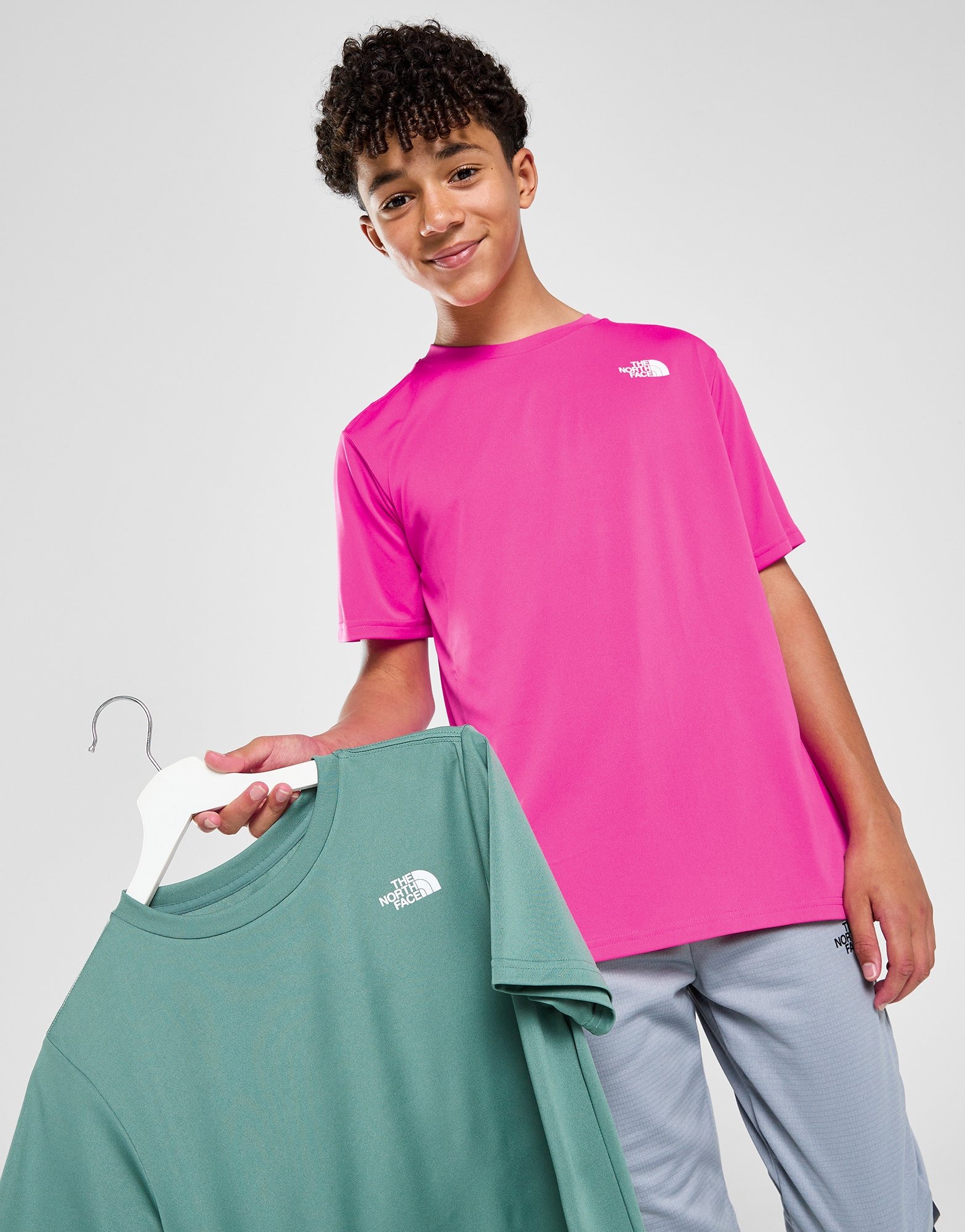 North face 2024 pink t shirt