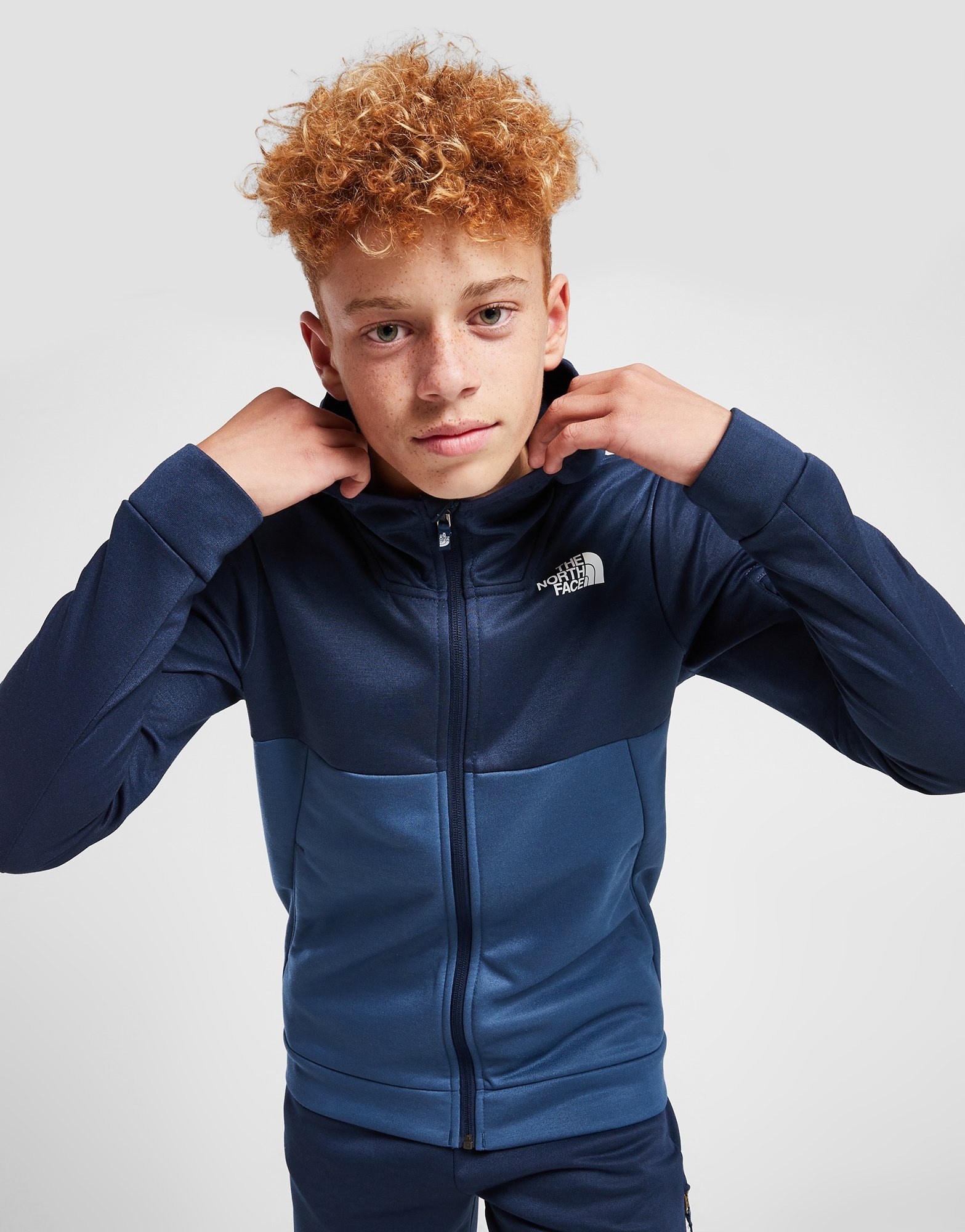 north face zip hoodie junior