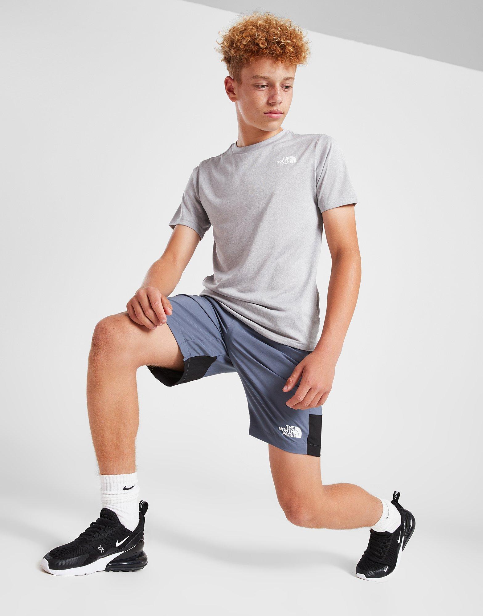 Grey The North Face Reaxion Poly T-Shirt Junior | JD Sports UK