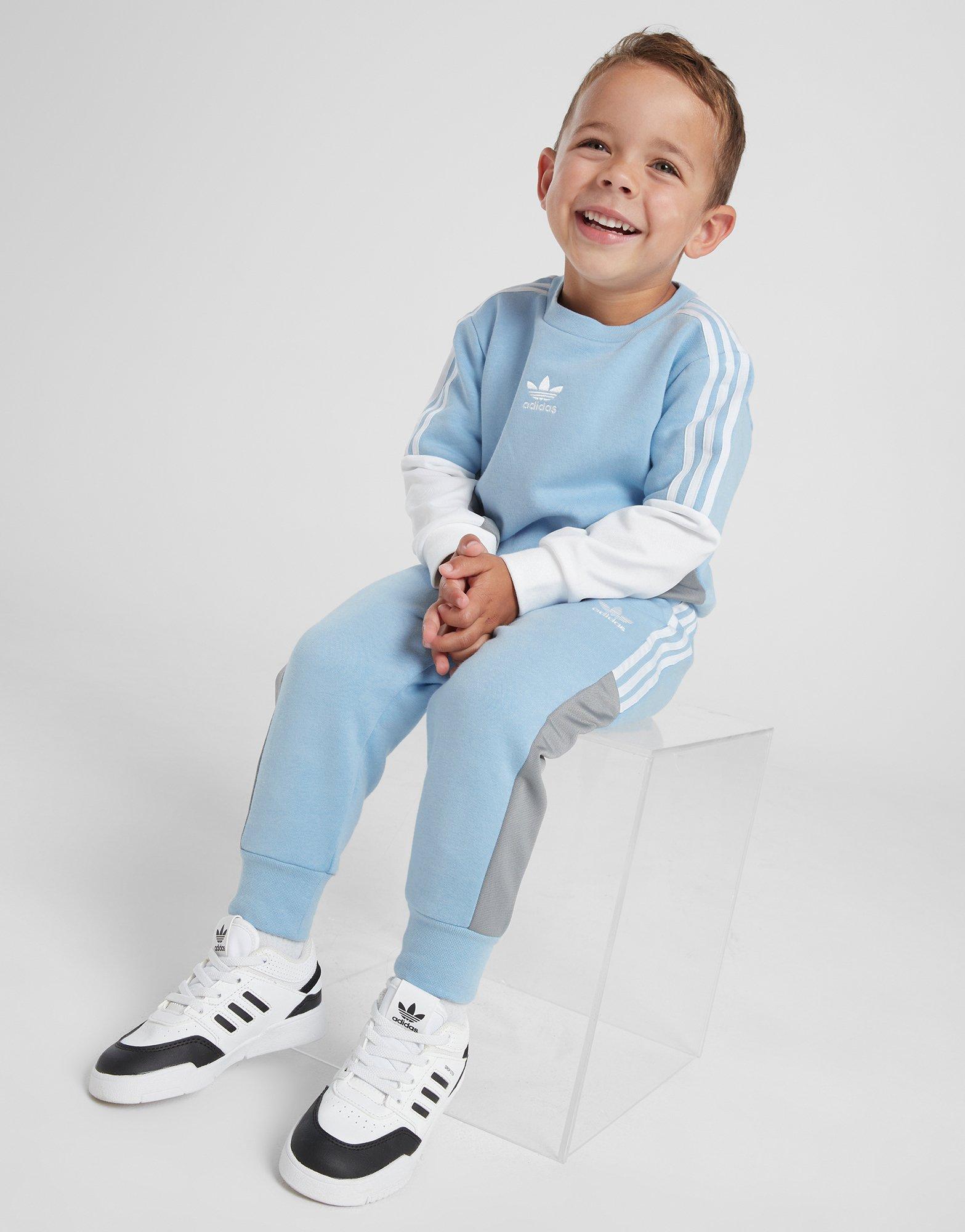 Persona australiana Kosciuszko anfitriona adidas Originals Chevron Colour Block Crew Chándal Infant en Azul | JD  Sports España
