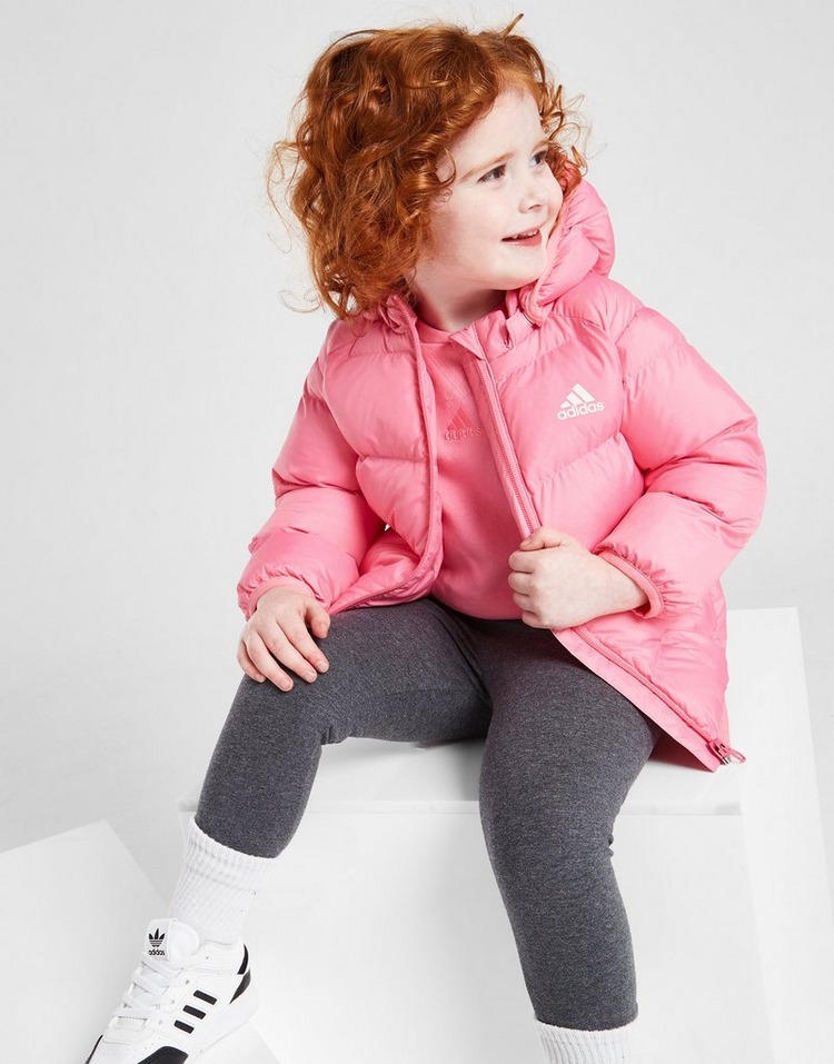 Pink adidas Girls' Badge Of Sport Padded Jacket Infant | JD Sports UK