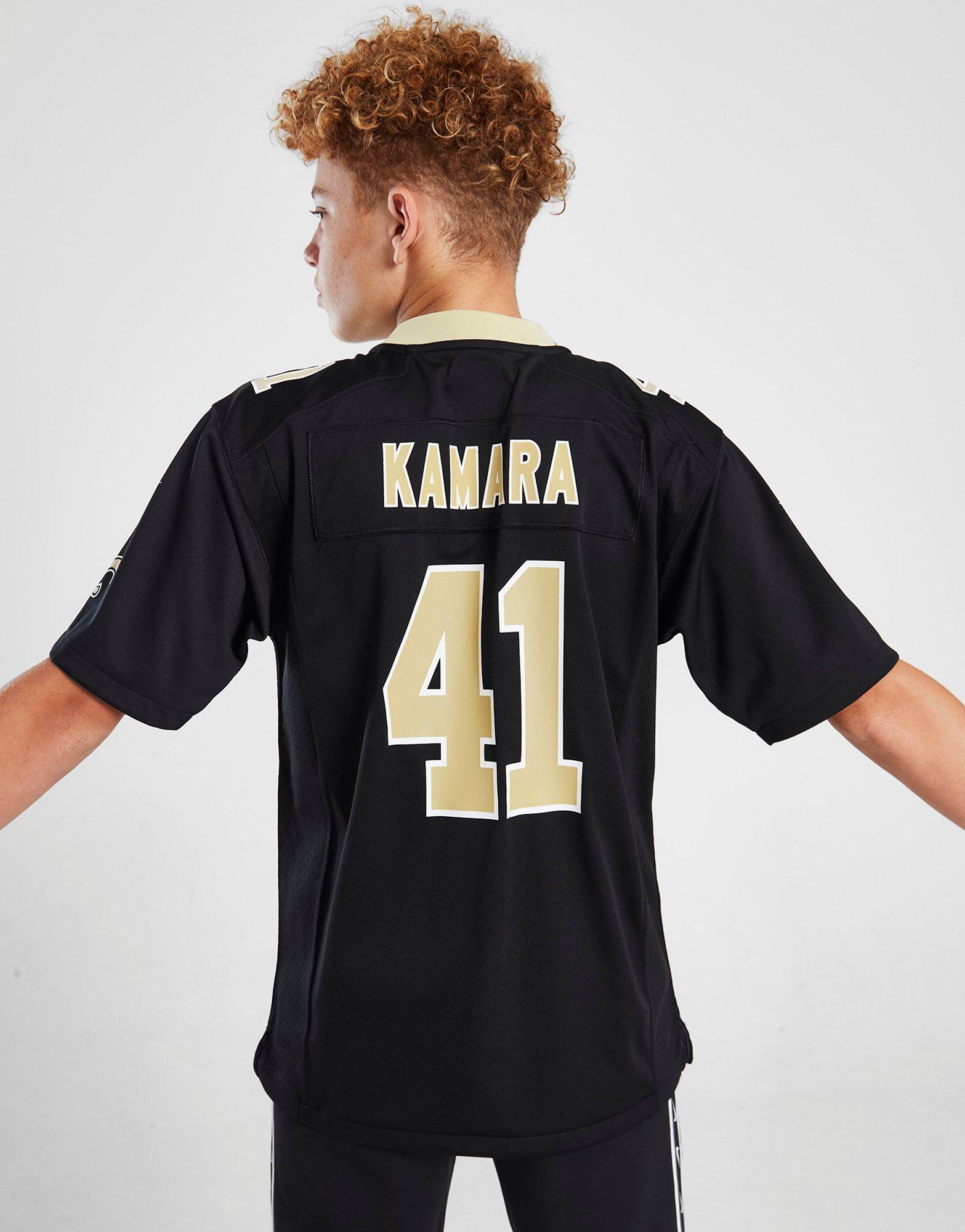 Buy the Mens Black Gold Short Sleeve New Orleans Saints 41 Kamara