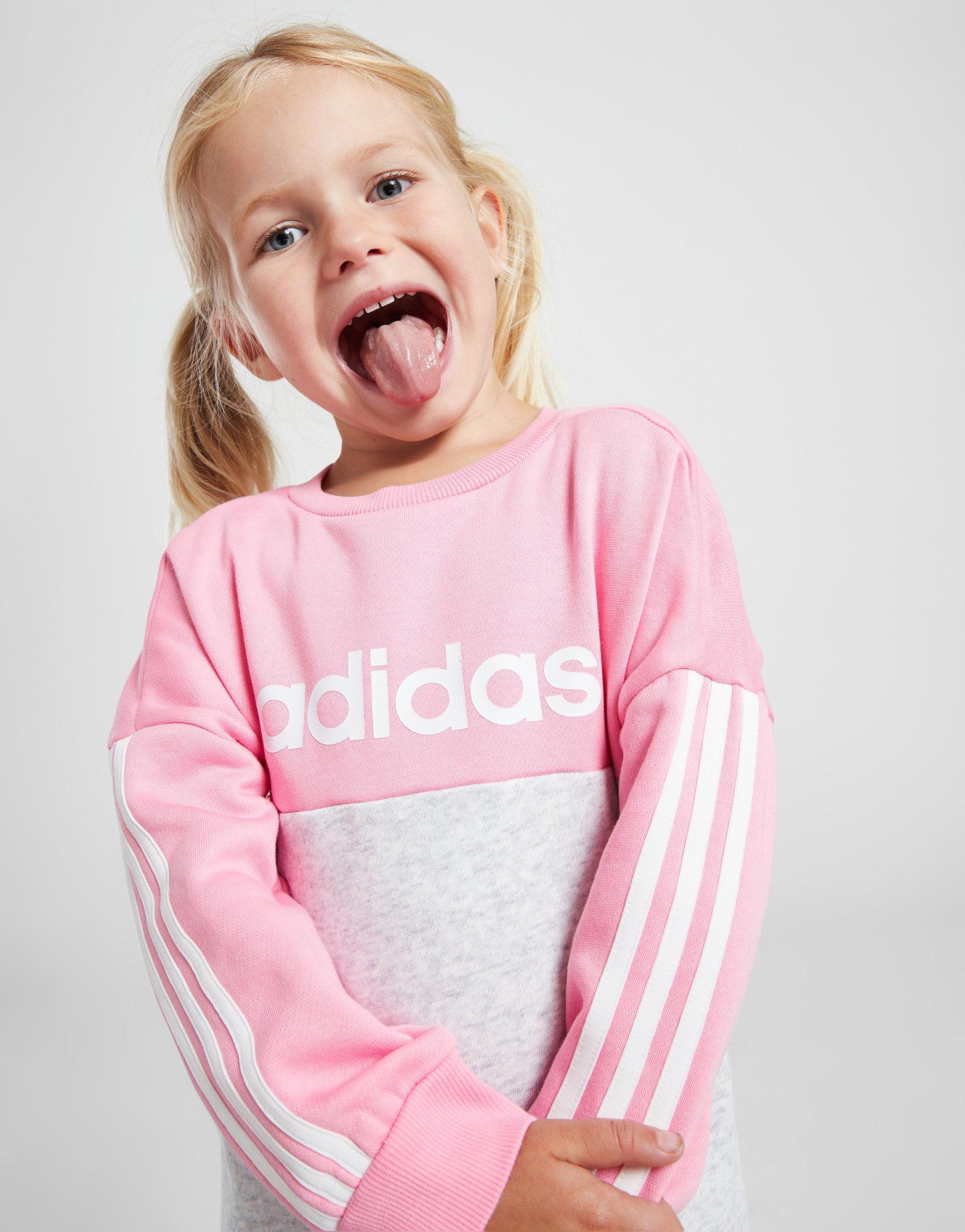 adidas Girls' Linear Tracksuit Infant