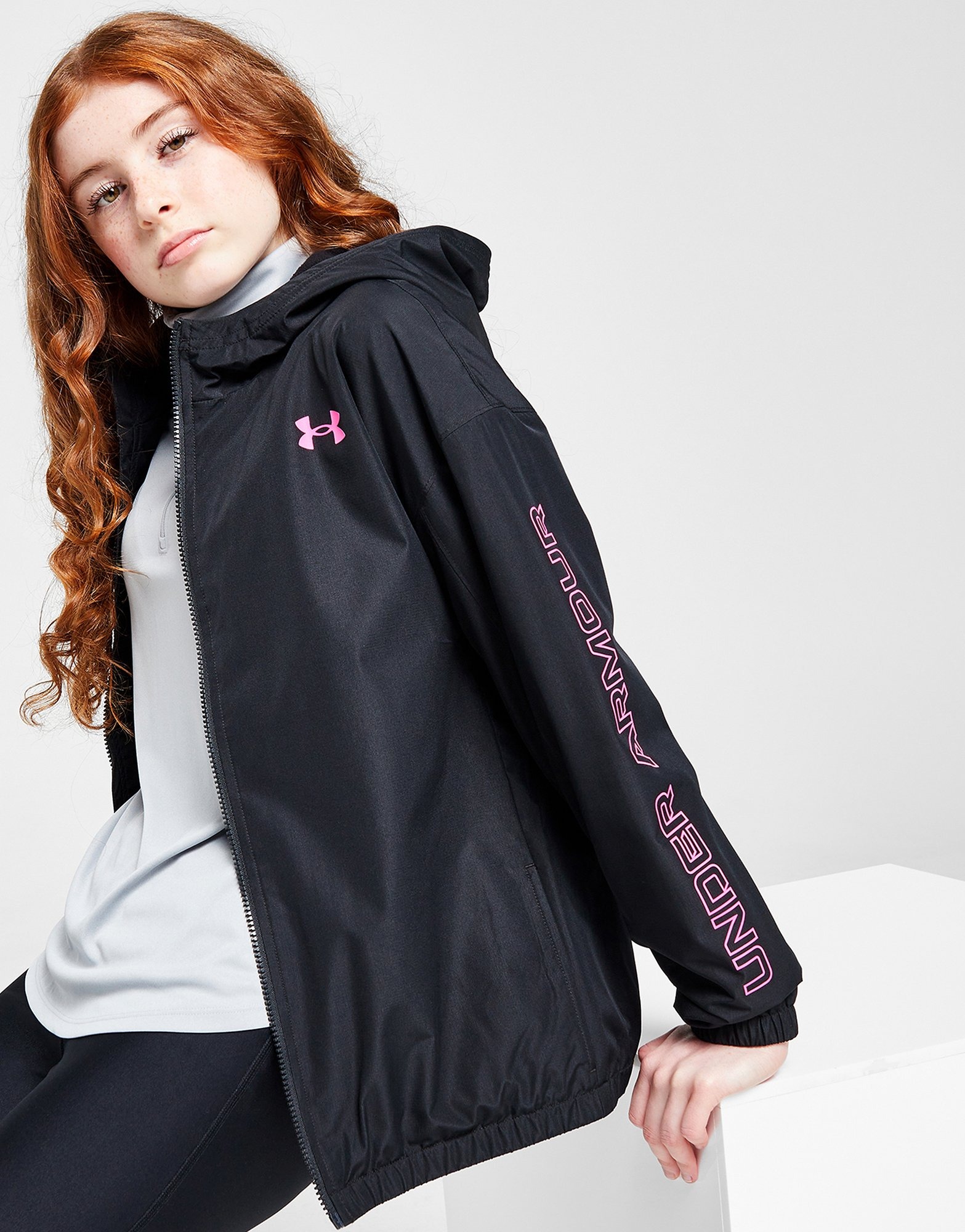 Black Under Armour Girls' Fleece Lined Jacket Junior JD Sports Malaysia