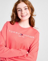 Tommy Hilfiger Girls' Essential Logo Crew Sweatshirt Junior