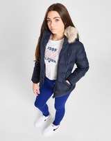 Tommy Hilfiger Girls' Essential Down Fur Hooded Jacket Junior